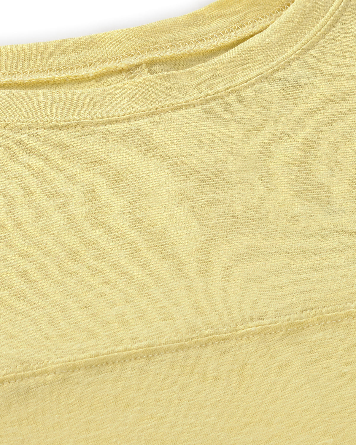 Camiseta oversize amarilla hemp Bar sostenible silueta - 2