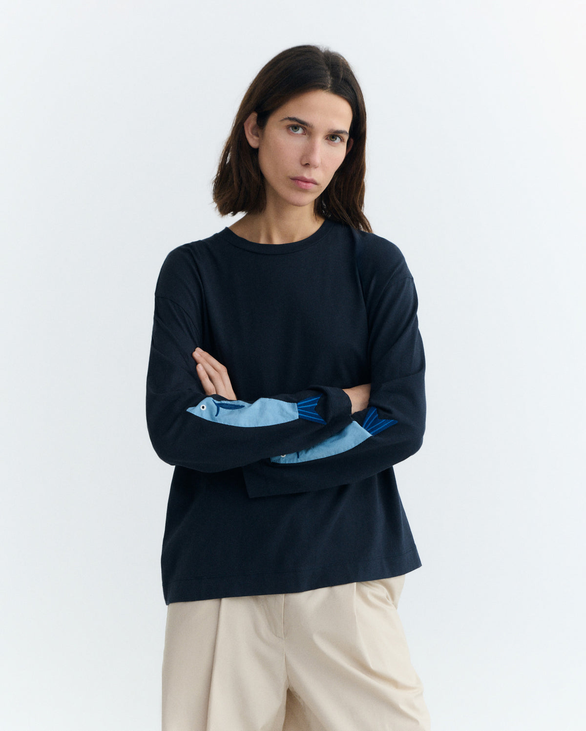Camiseta manga larga patched boqueron Emily sostenible - 3