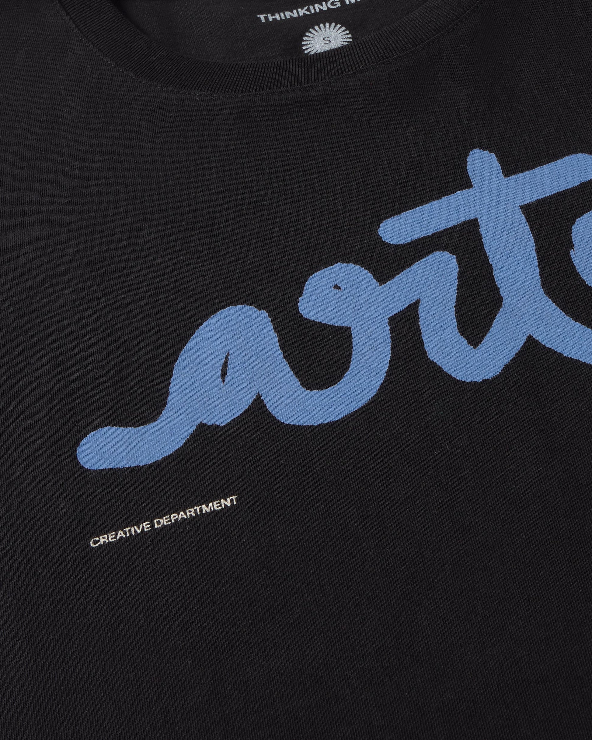 Camiseta negra arte Ida sostenible silueta - 2