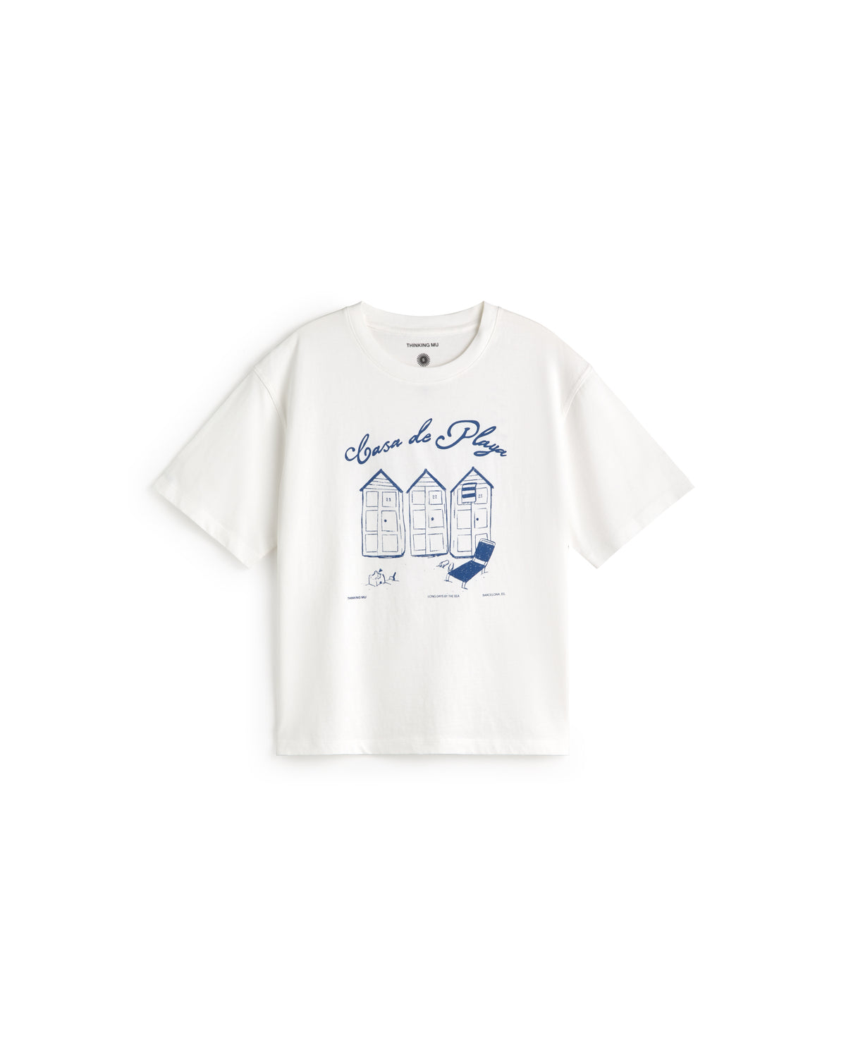 Camiseta oversize casa de playa Lena sostenible silueta - 1