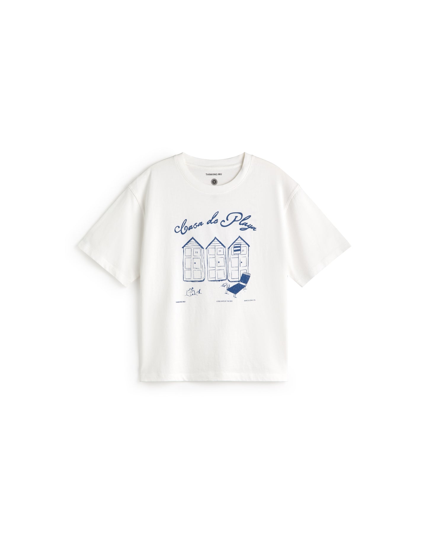 Camiseta oversize casa de playa Lena sostenible silueta - 1