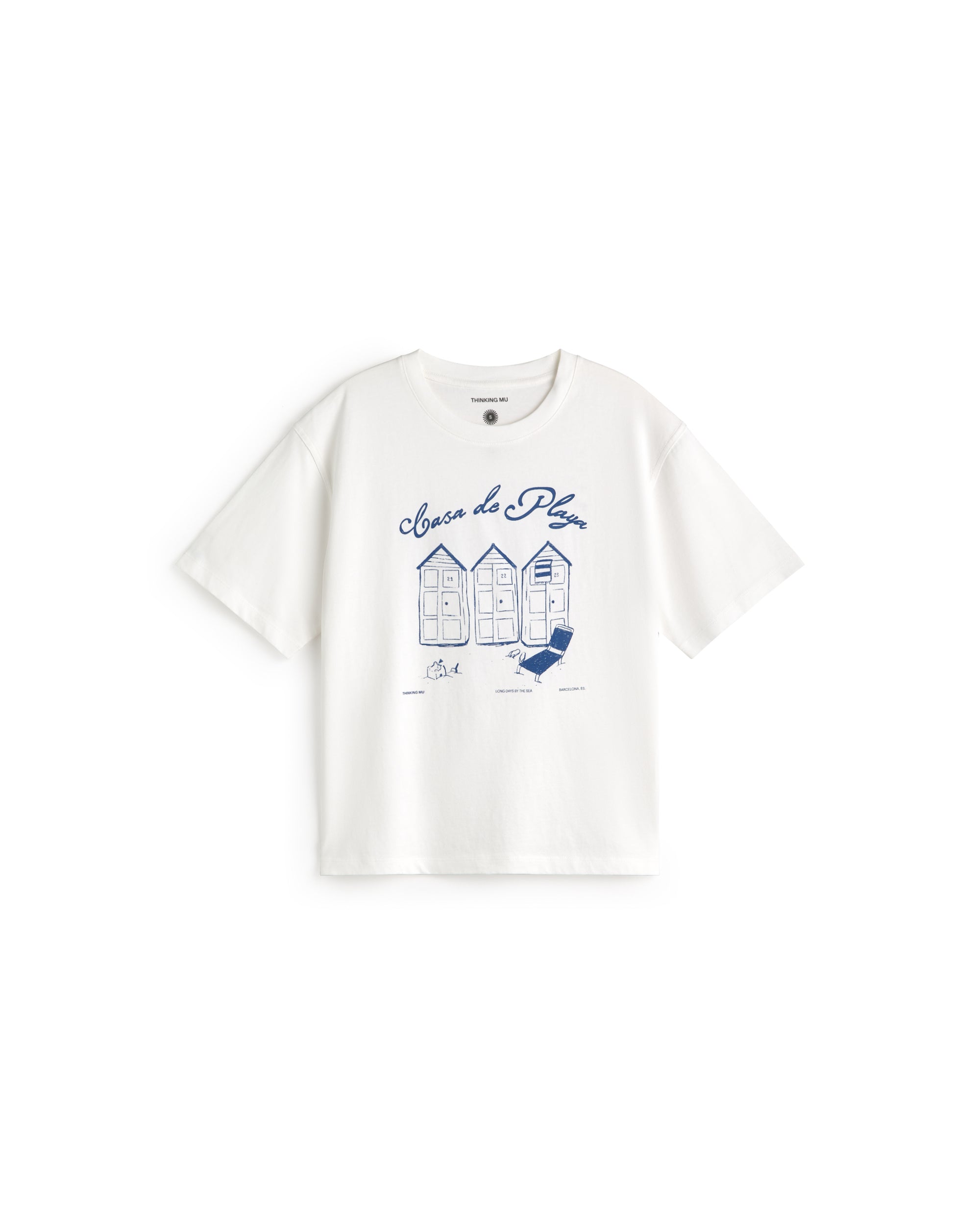 Camiseta oversize casa de playa Lena sostenible silueta - 1