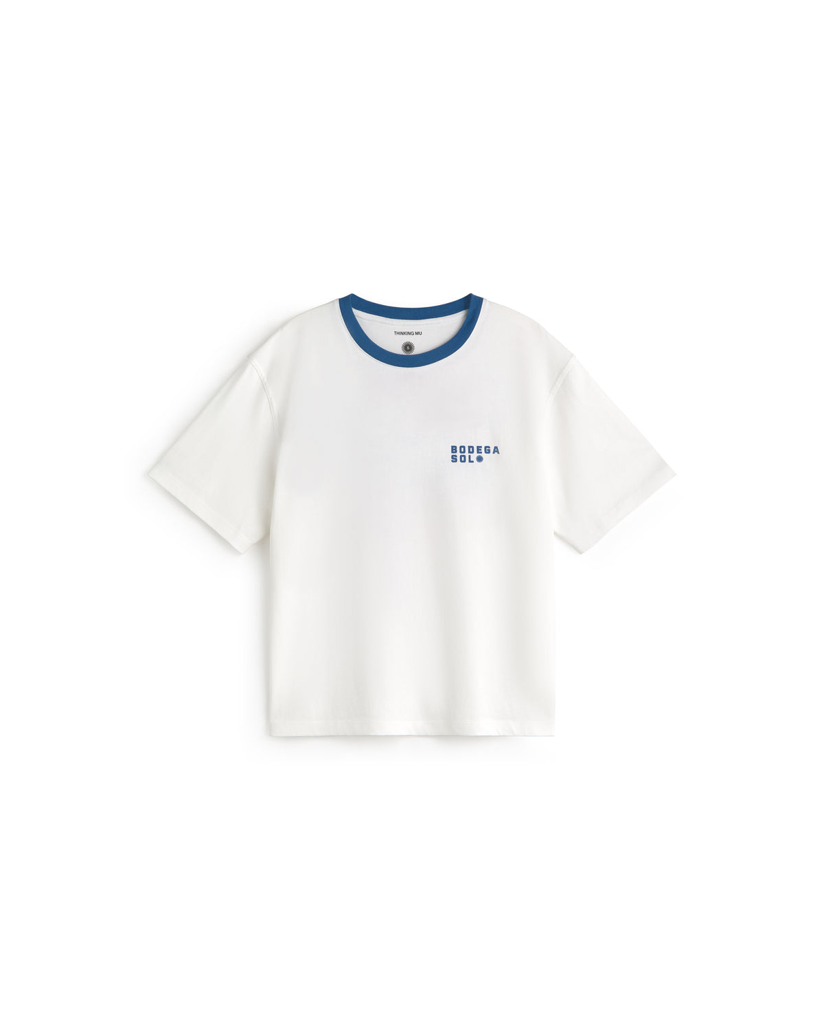 Camiseta contraste azul bodega sol Lucia sostenible silueta - 1