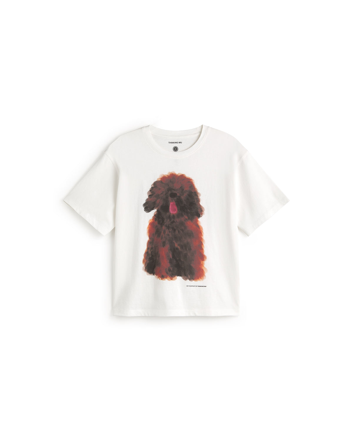 Camiseta pet portrait Lucia sostenible silueta - 1
