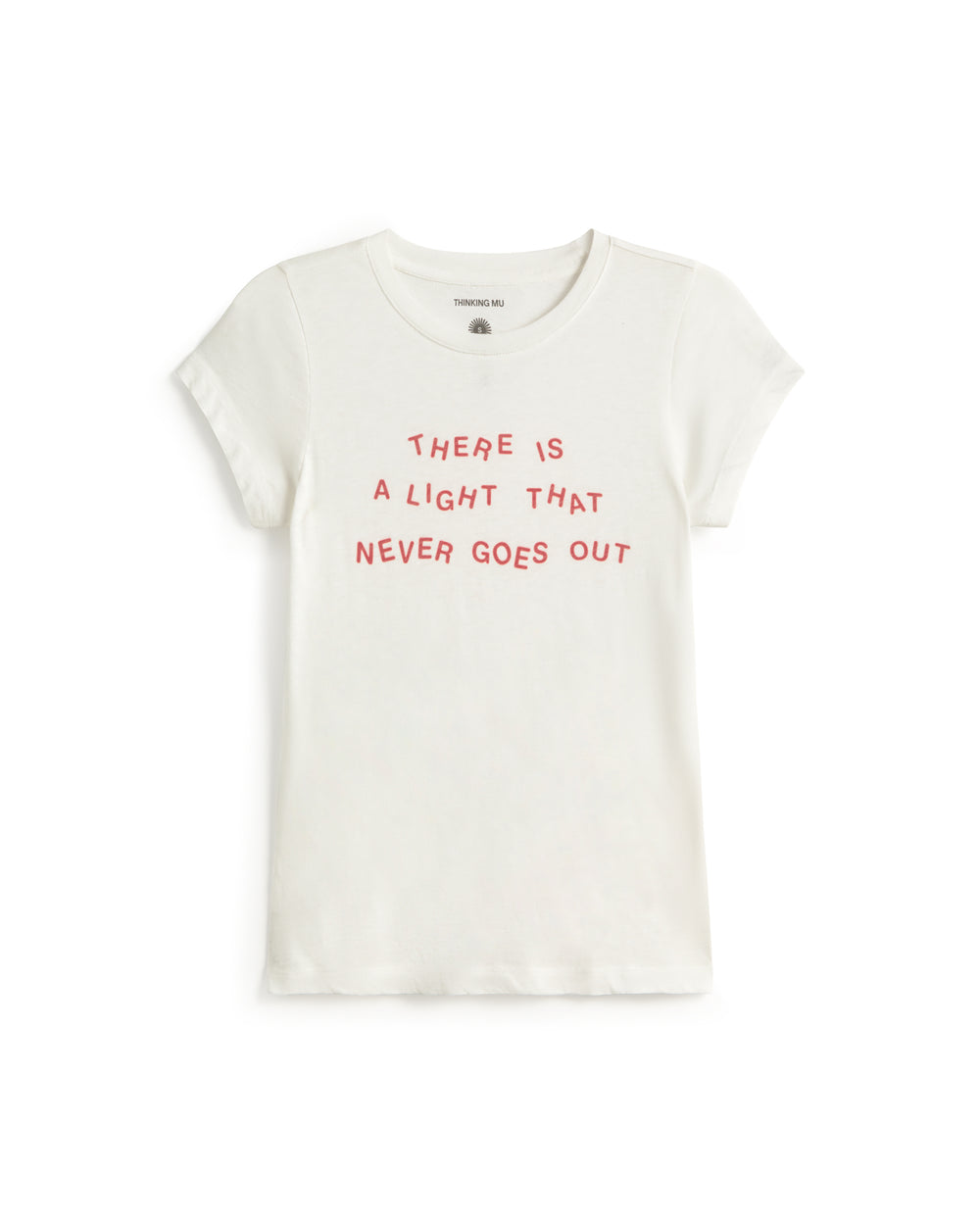 Camiseta slim blanca Mirna sostenible silueta - 1