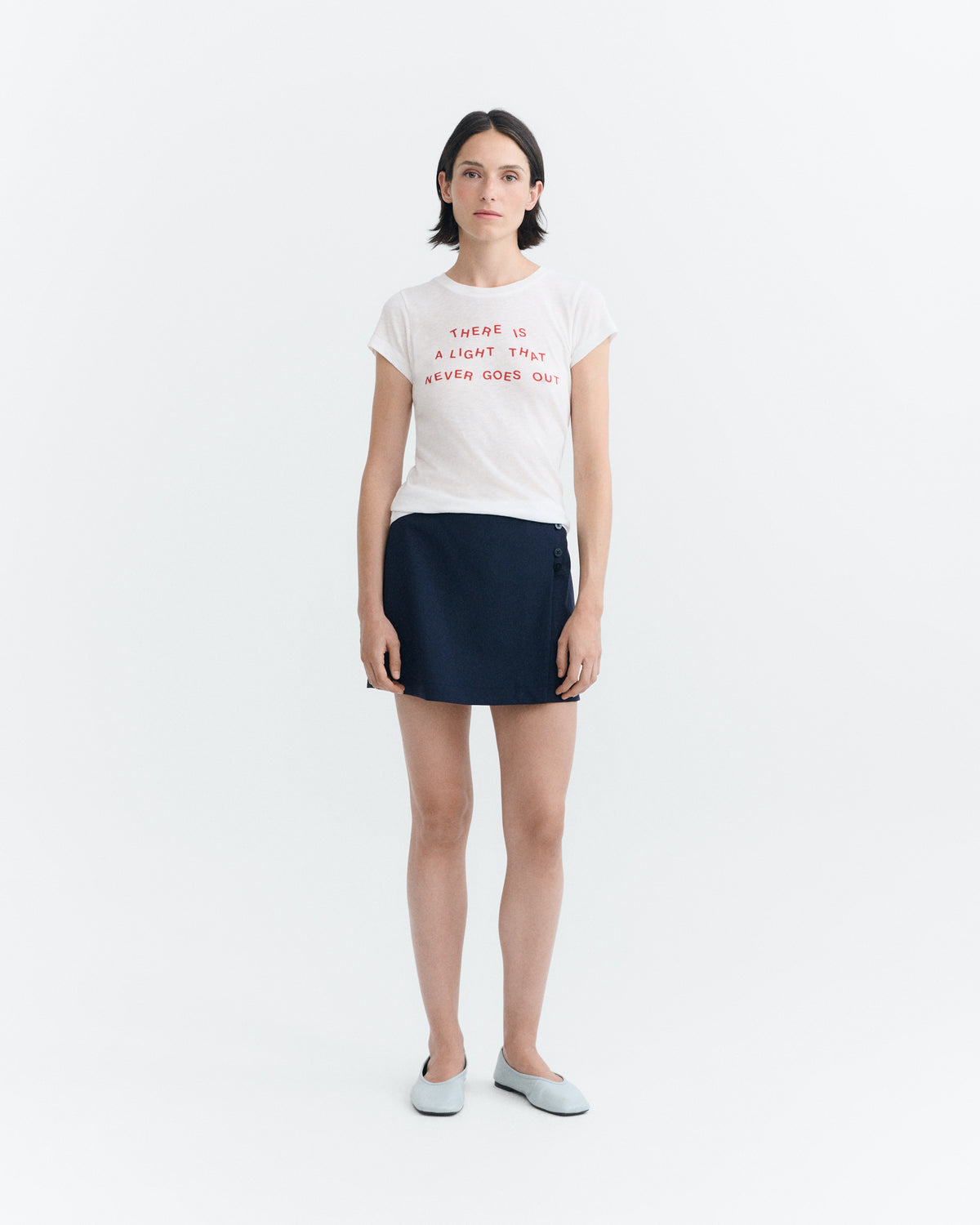 Camiseta slim blanca Mirna sostenible - 1