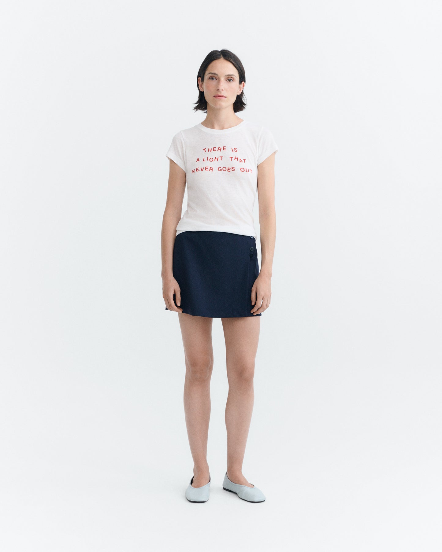Camiseta slim blanca Mirna sostenible - 1