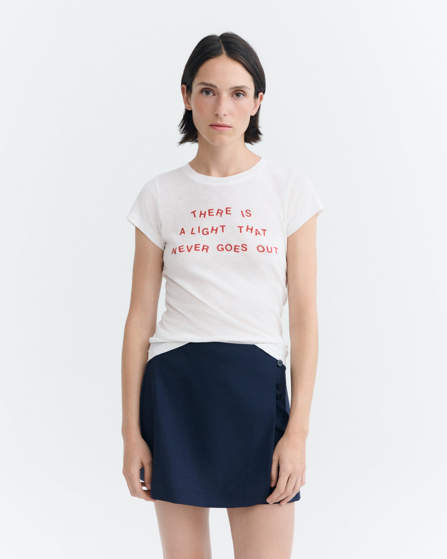 Camiseta slim blanca Mirna sostenible - 2