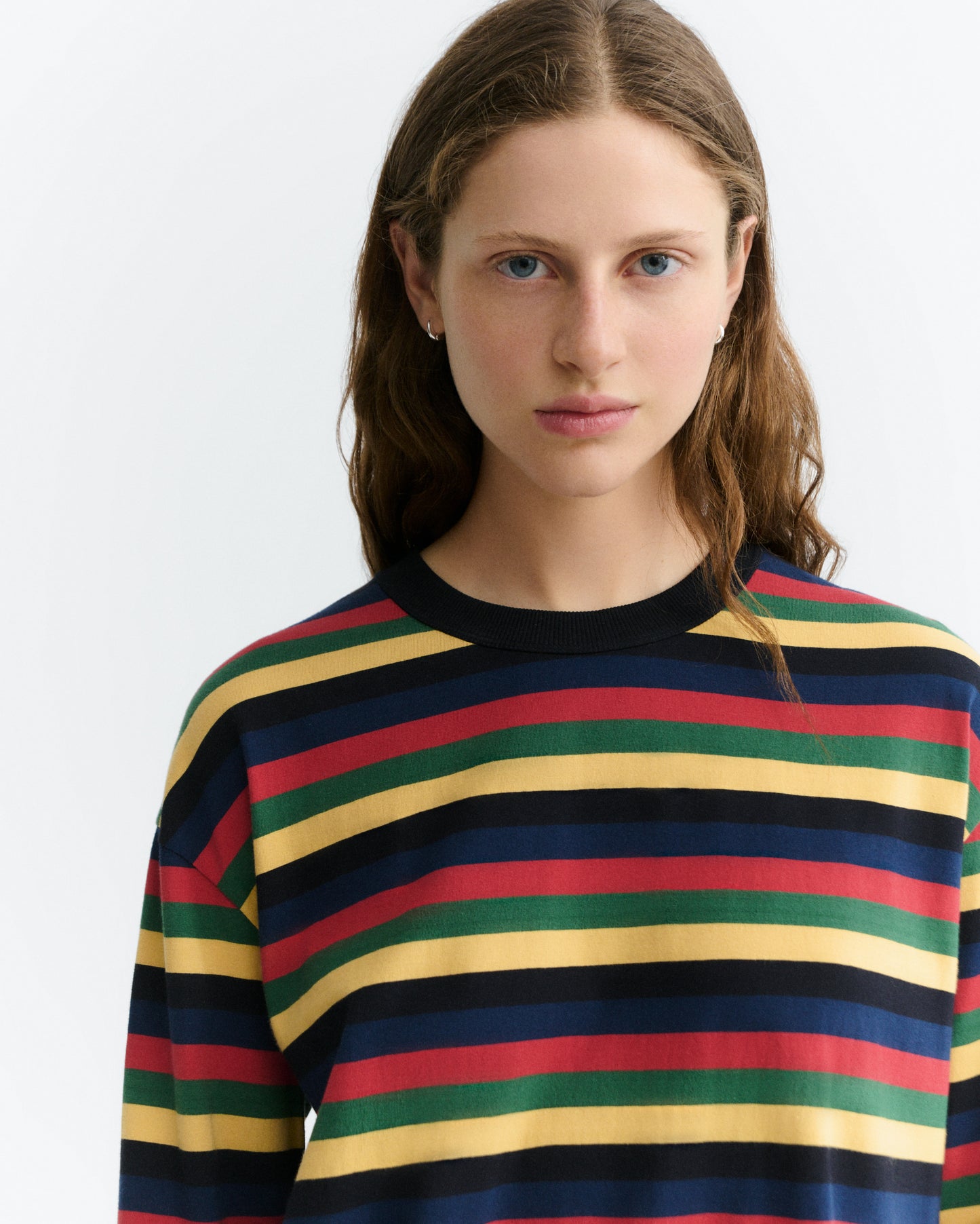 Camiseta manga larga rayas multicolor Emily R sostenible - 4