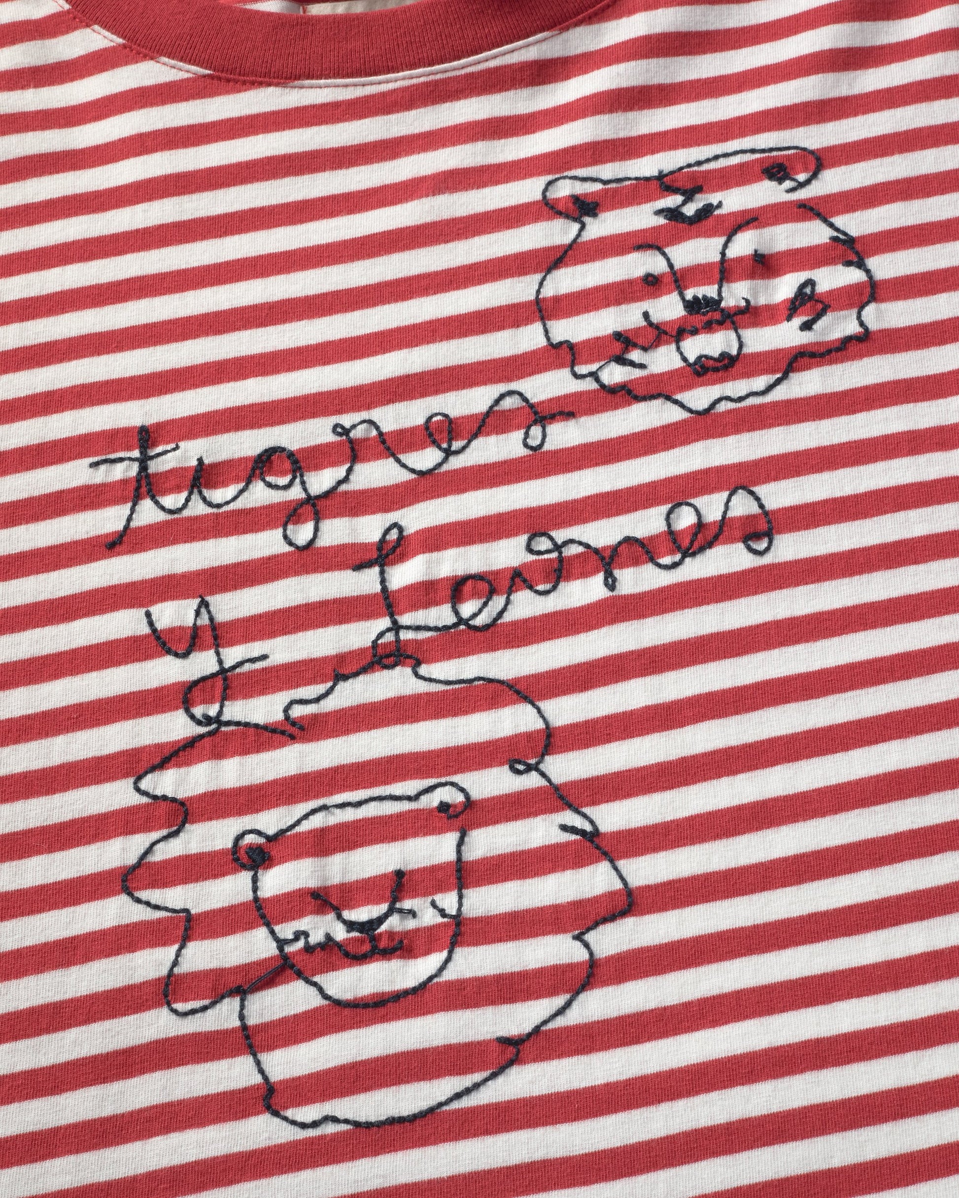 Camiseta bordada tigres y leones Lucia sostenible silueta - 2