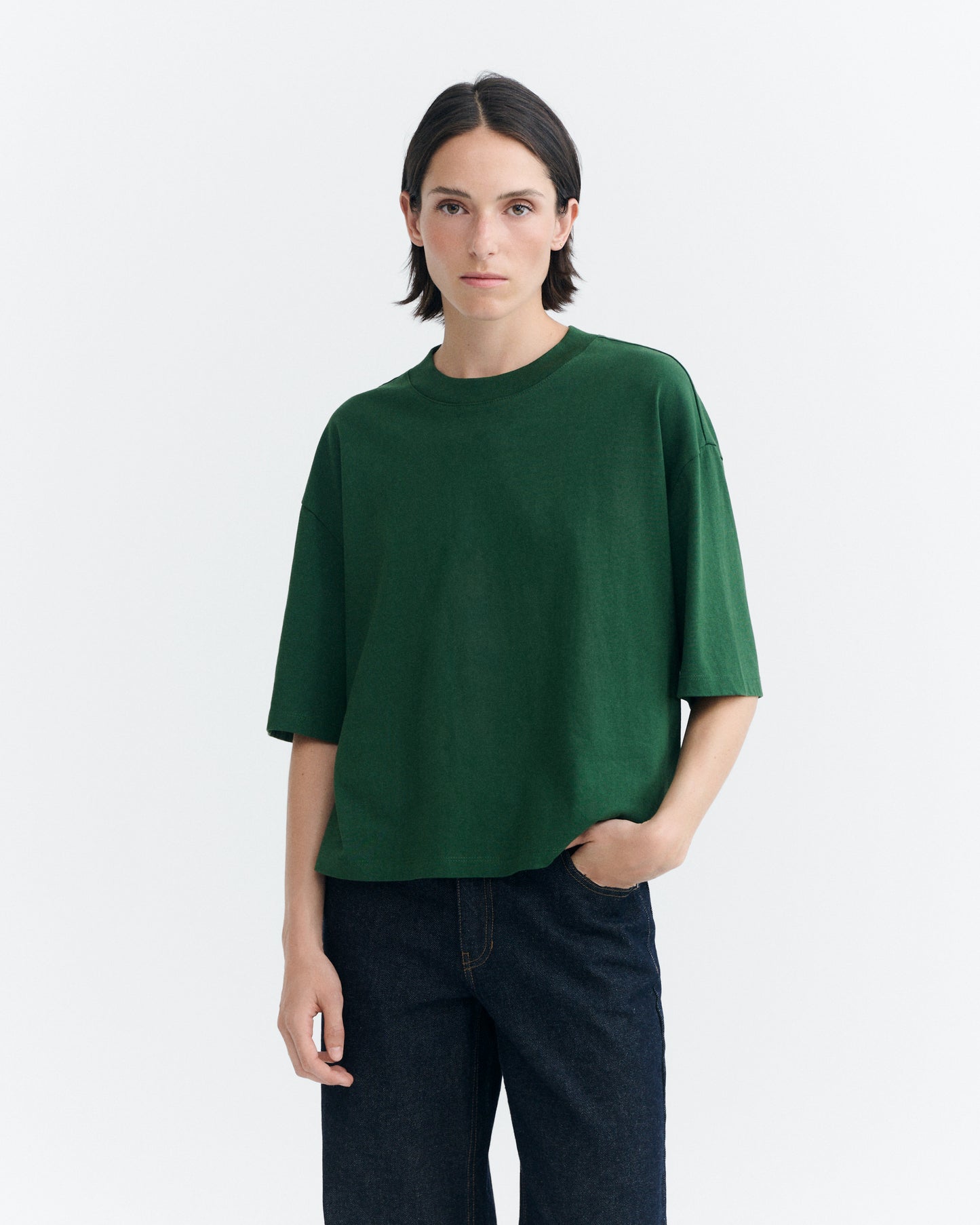 Camiseta oversize verde Lena sostenible - 2