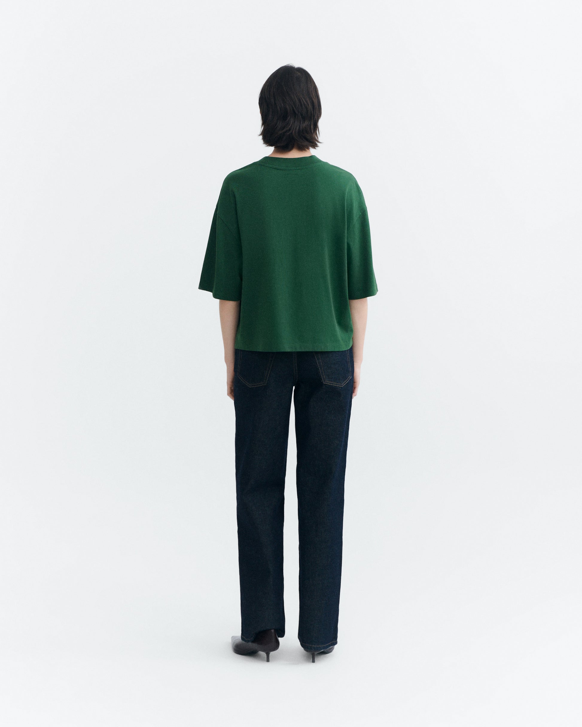 Camiseta oversize verde Lena sostenible - 4