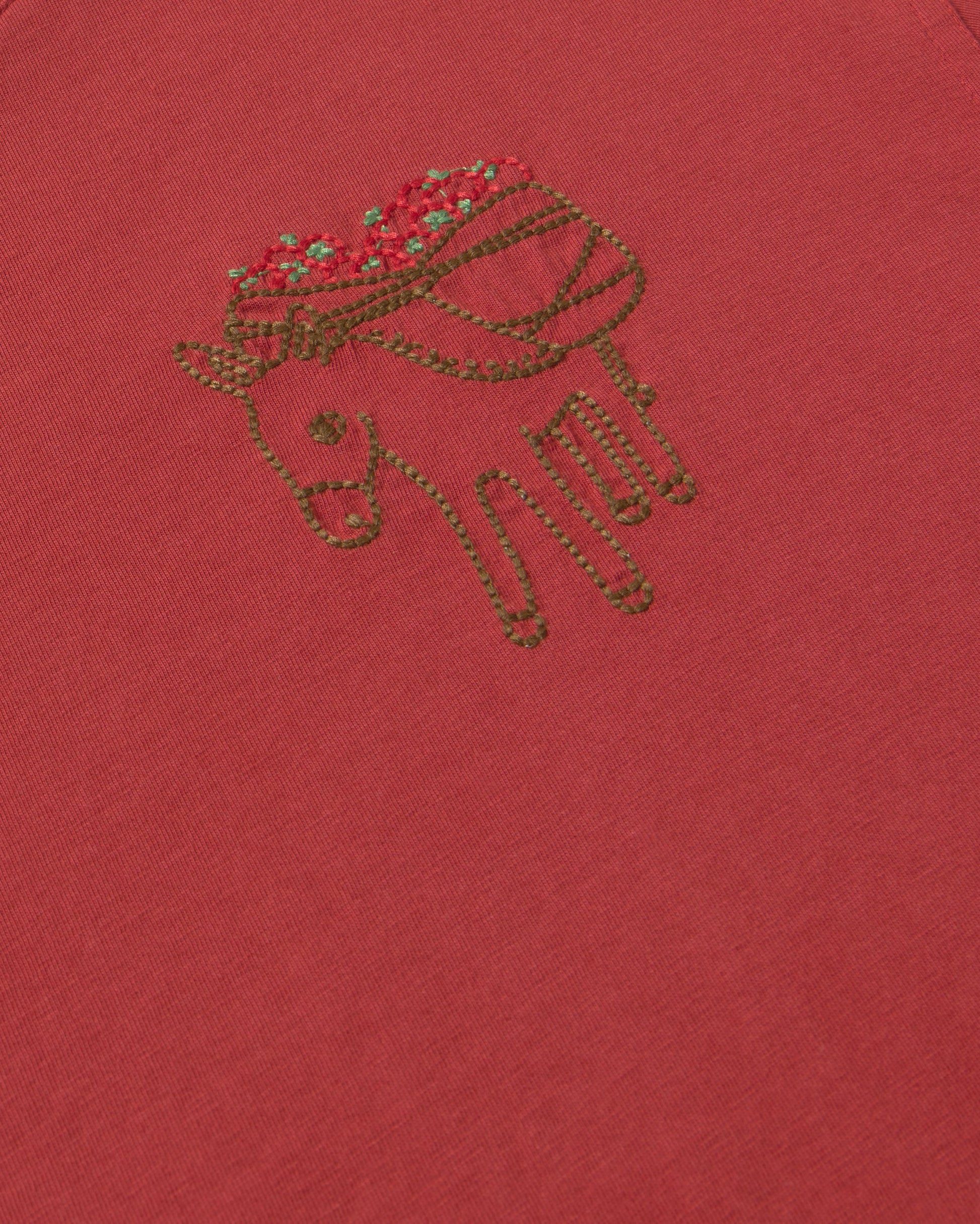 Camiseta bordada tomatera Lucia sostenible silueta - 2