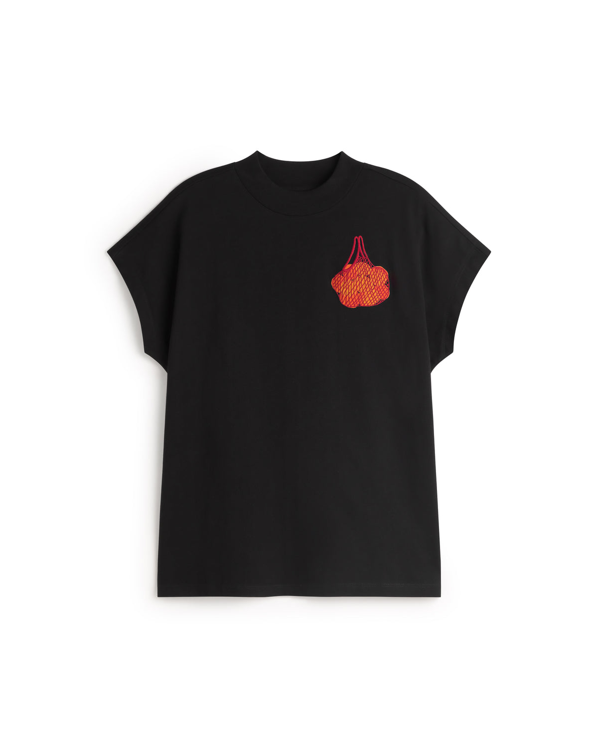 Camiseta bordada mandarinas Volta sostenible silueta - 1