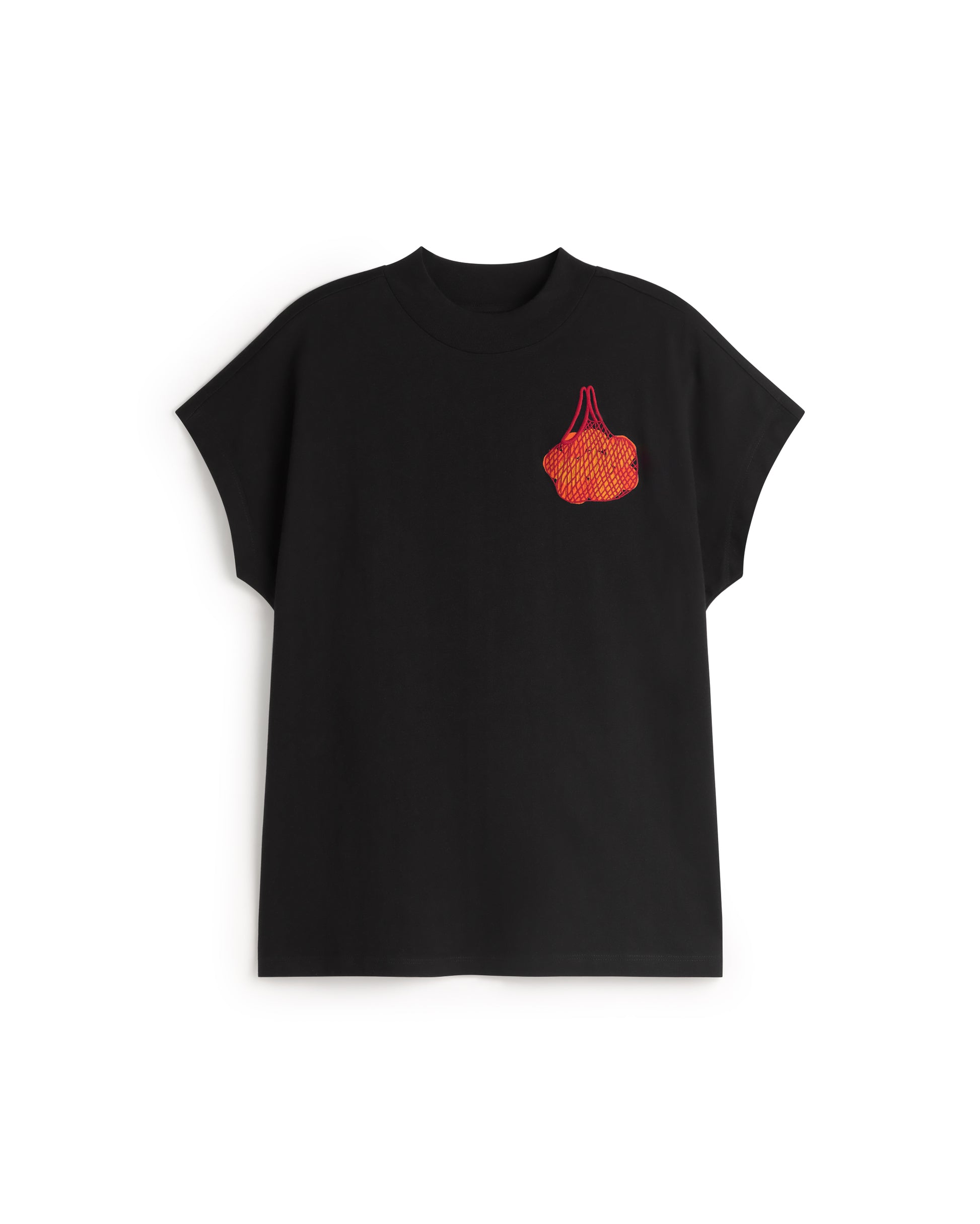Camiseta bordada mandarinas Volta sostenible silueta - 1