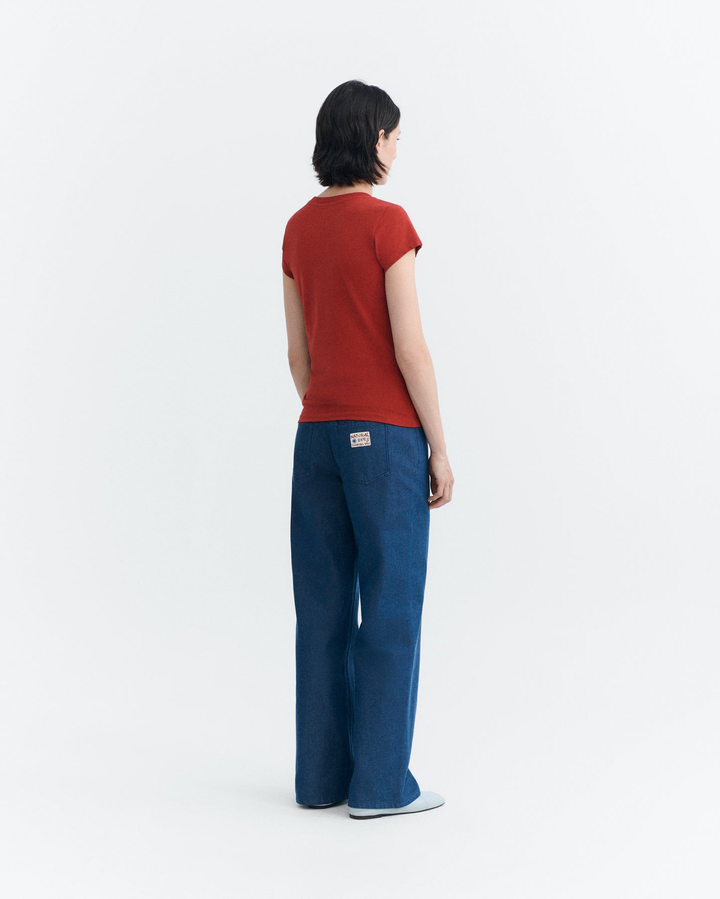 Camiseta slim roja Mirna sostenible - 4