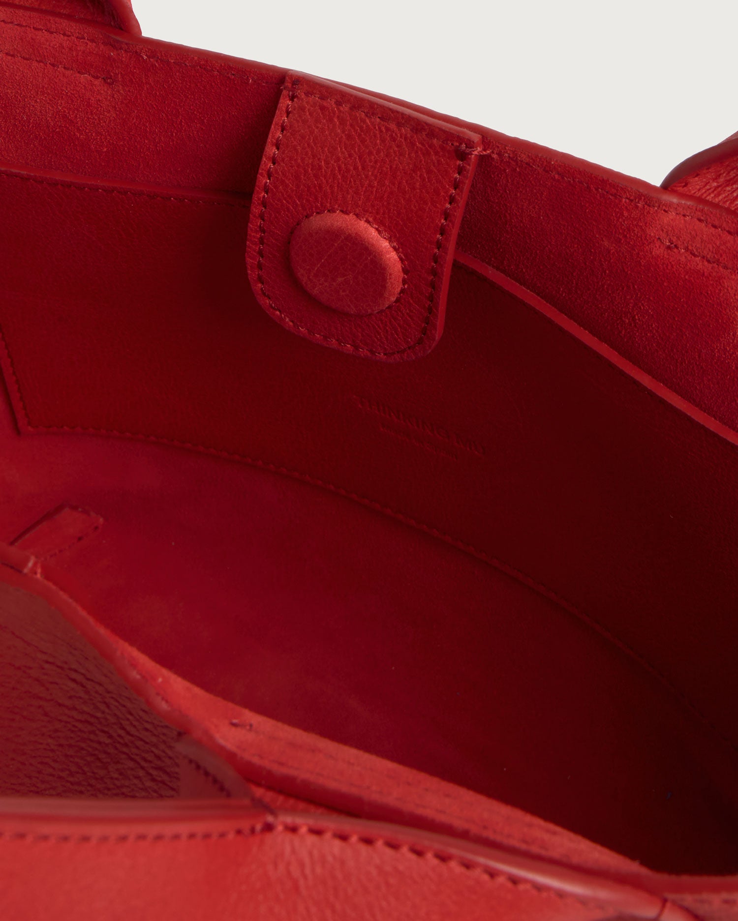 Bolso mini rojo piel Pepo sostenible - silueta 5