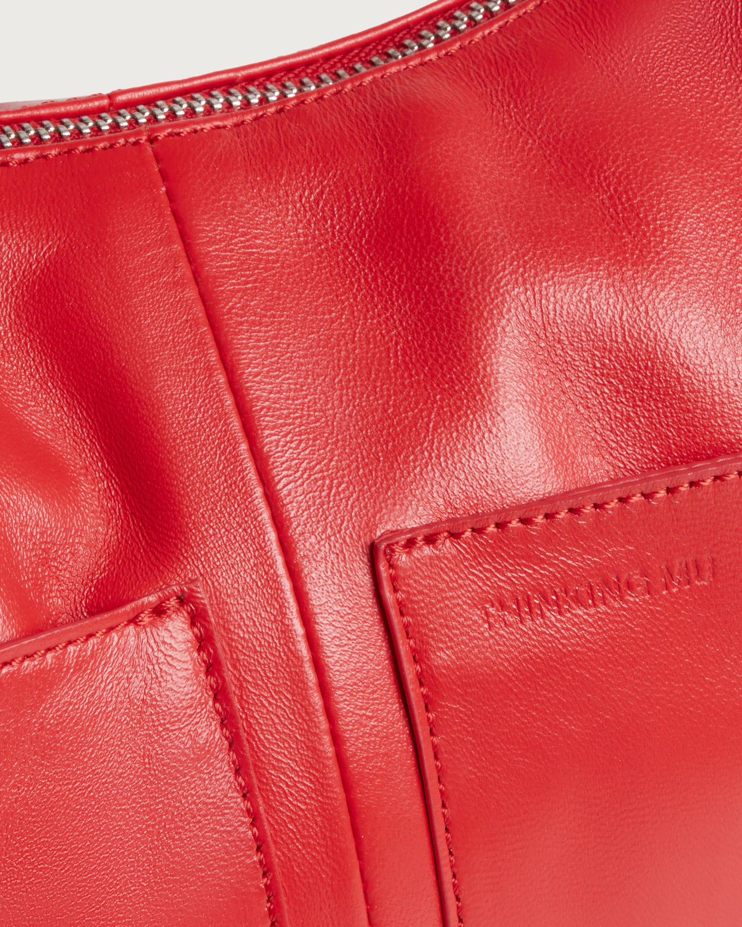 Bolso rojo piel Ova sostenible - silueta 4