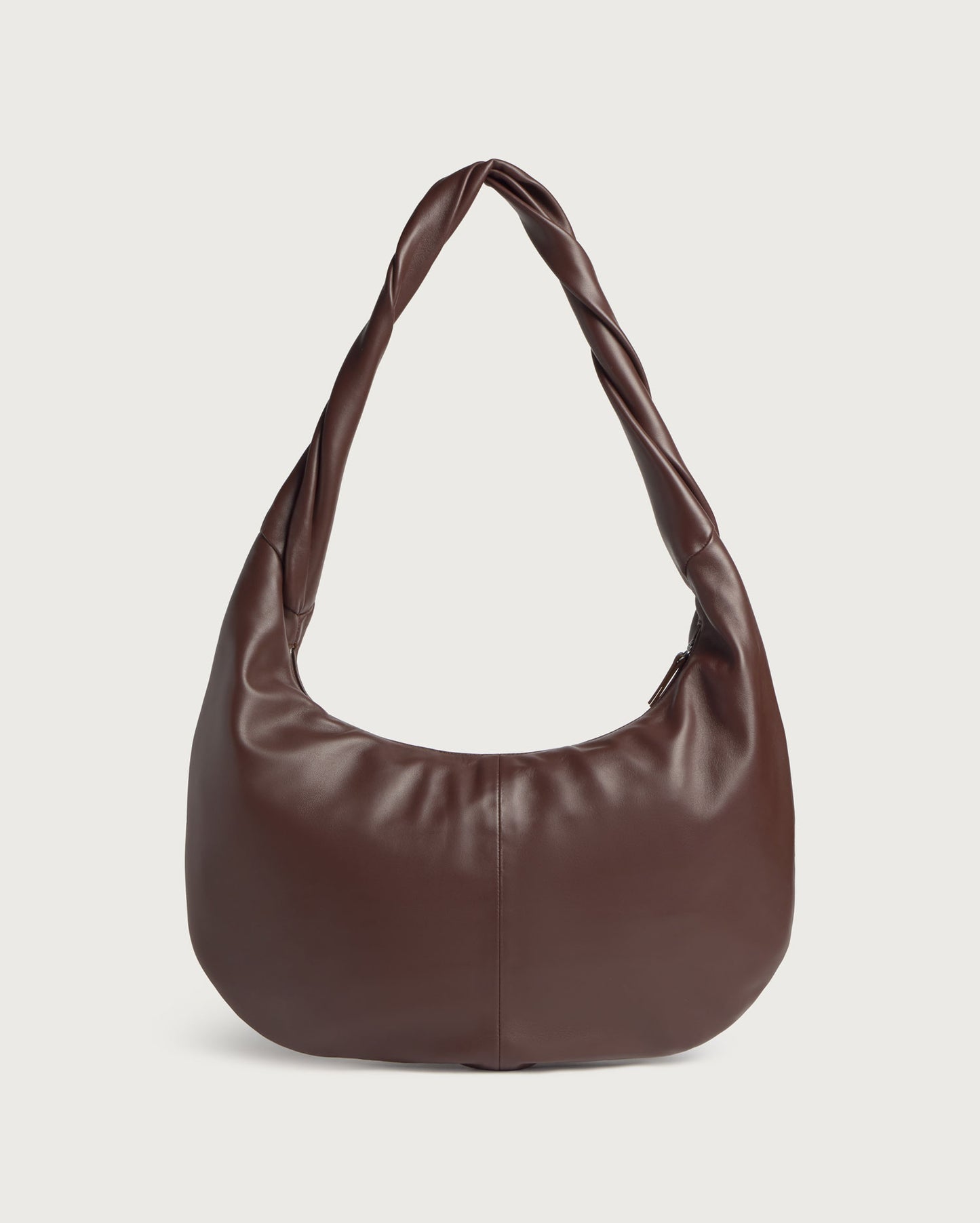 Bolso marrón piel Ova sostenible - silueta 2