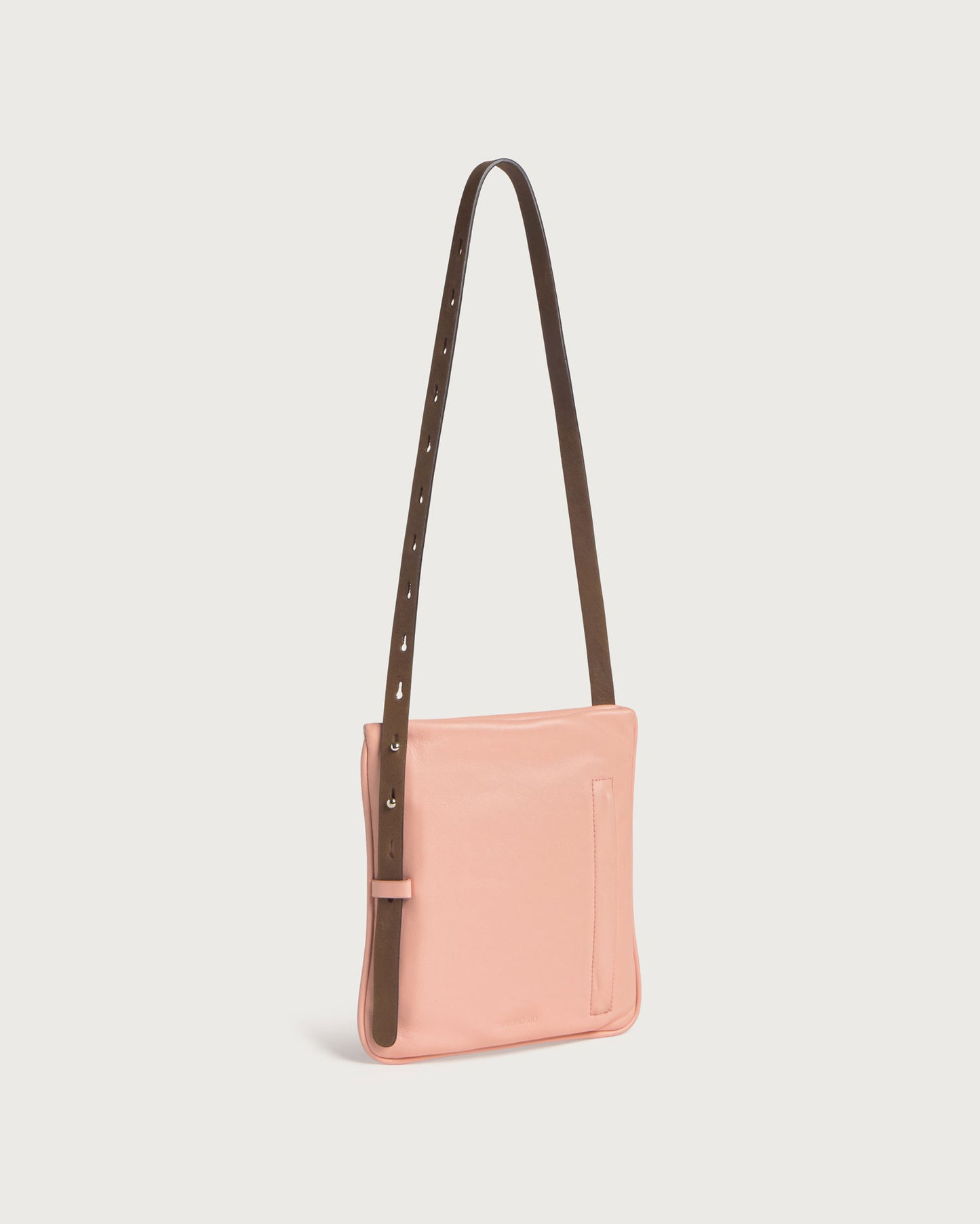 Bolso hombro rosa piel Bonbon sostenible - silueta 3