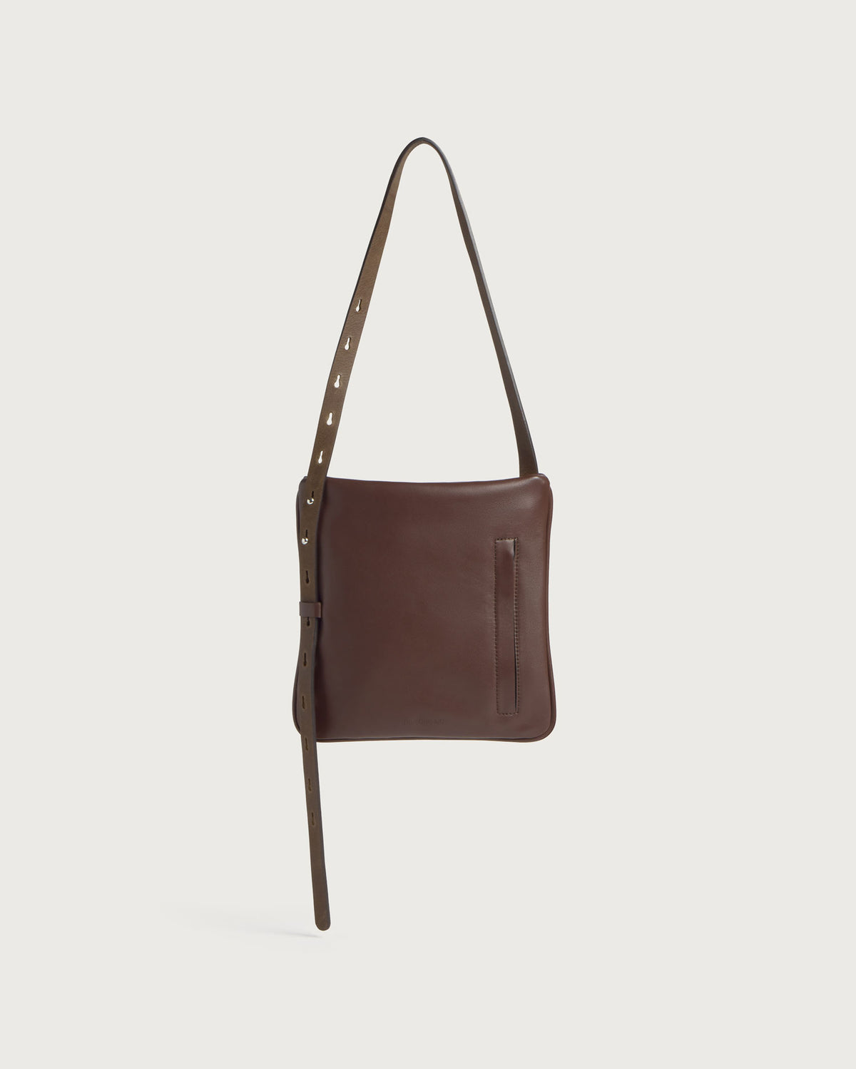 Bolso hombro marrón piel Bonbon sostenible - silueta 1