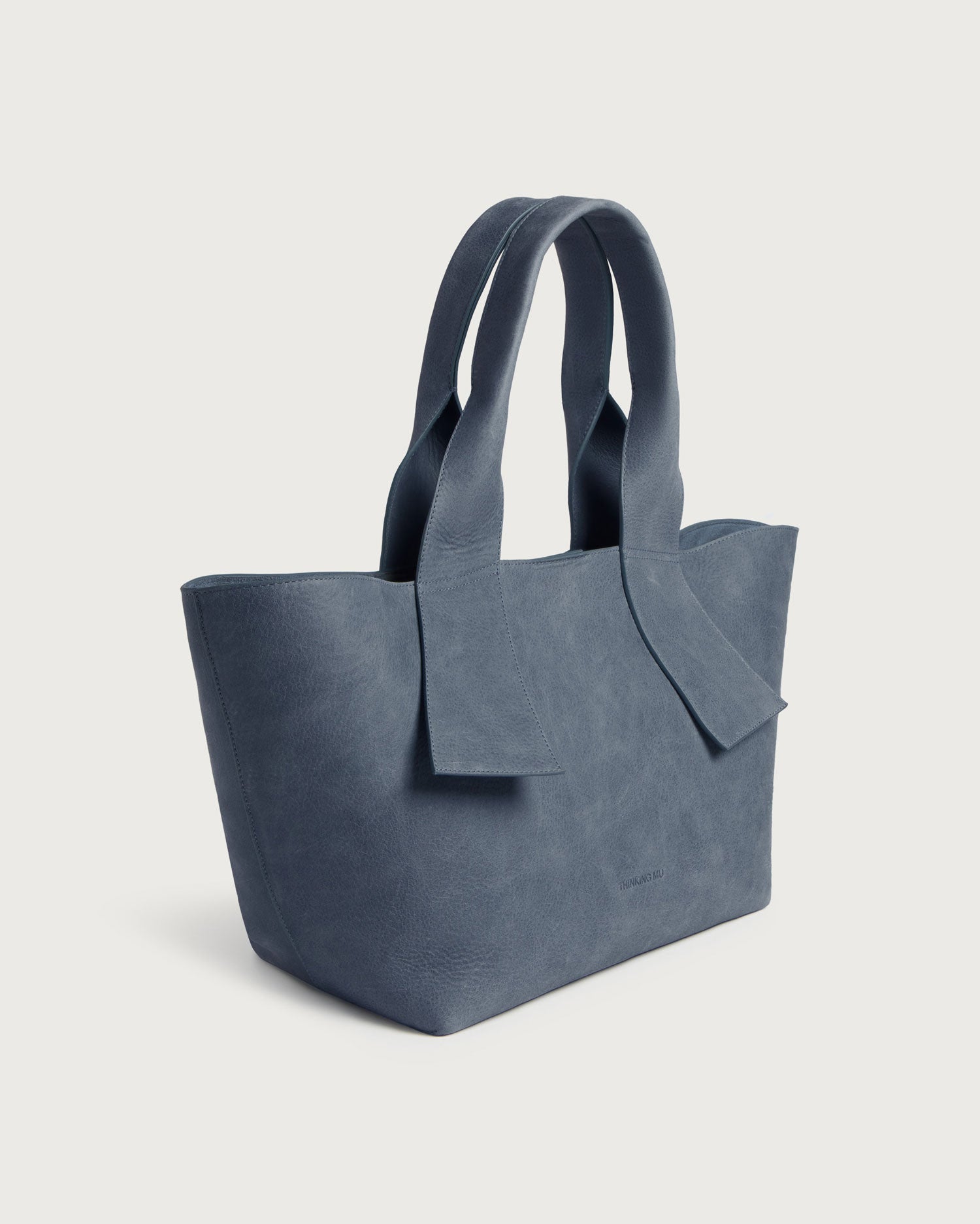 Bolso blue piel Pepo sostenible - silueta 3