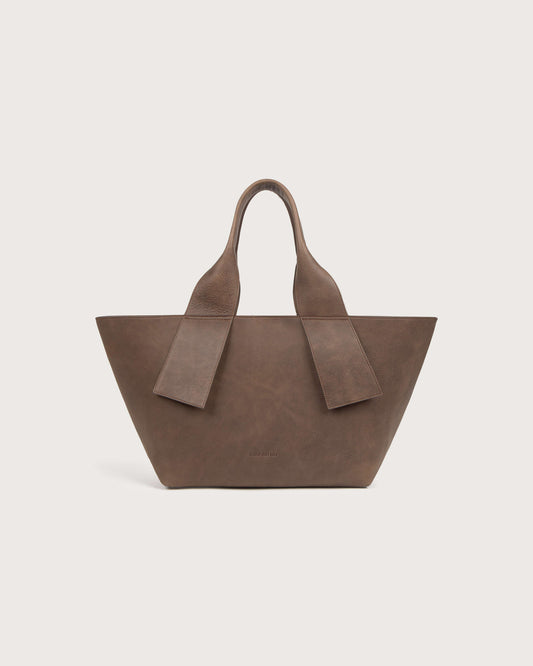 Bolso marrón oscuro piel Pepo - silueta 1