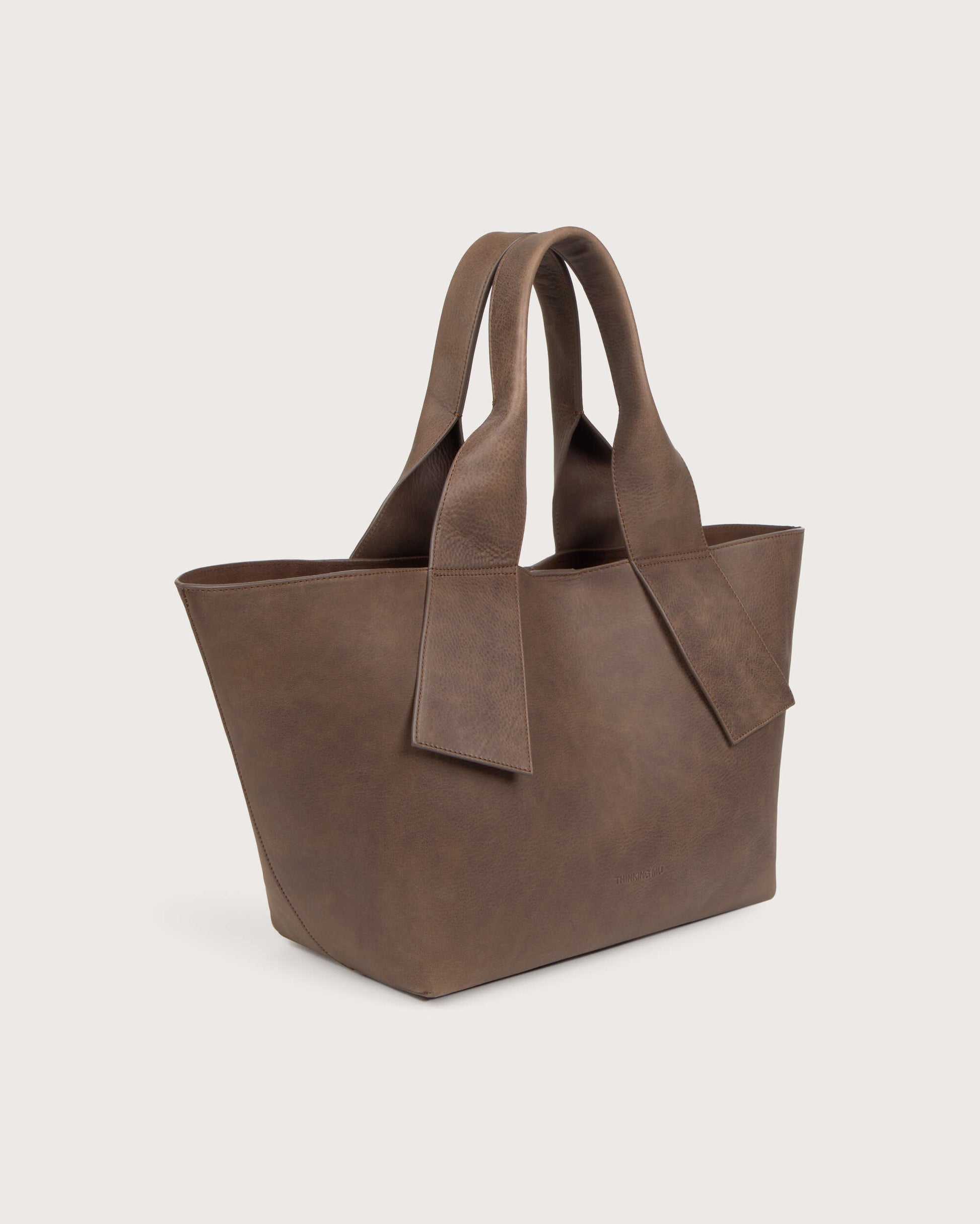 Bolso marrón oscuro piel Pepo - silueta 3