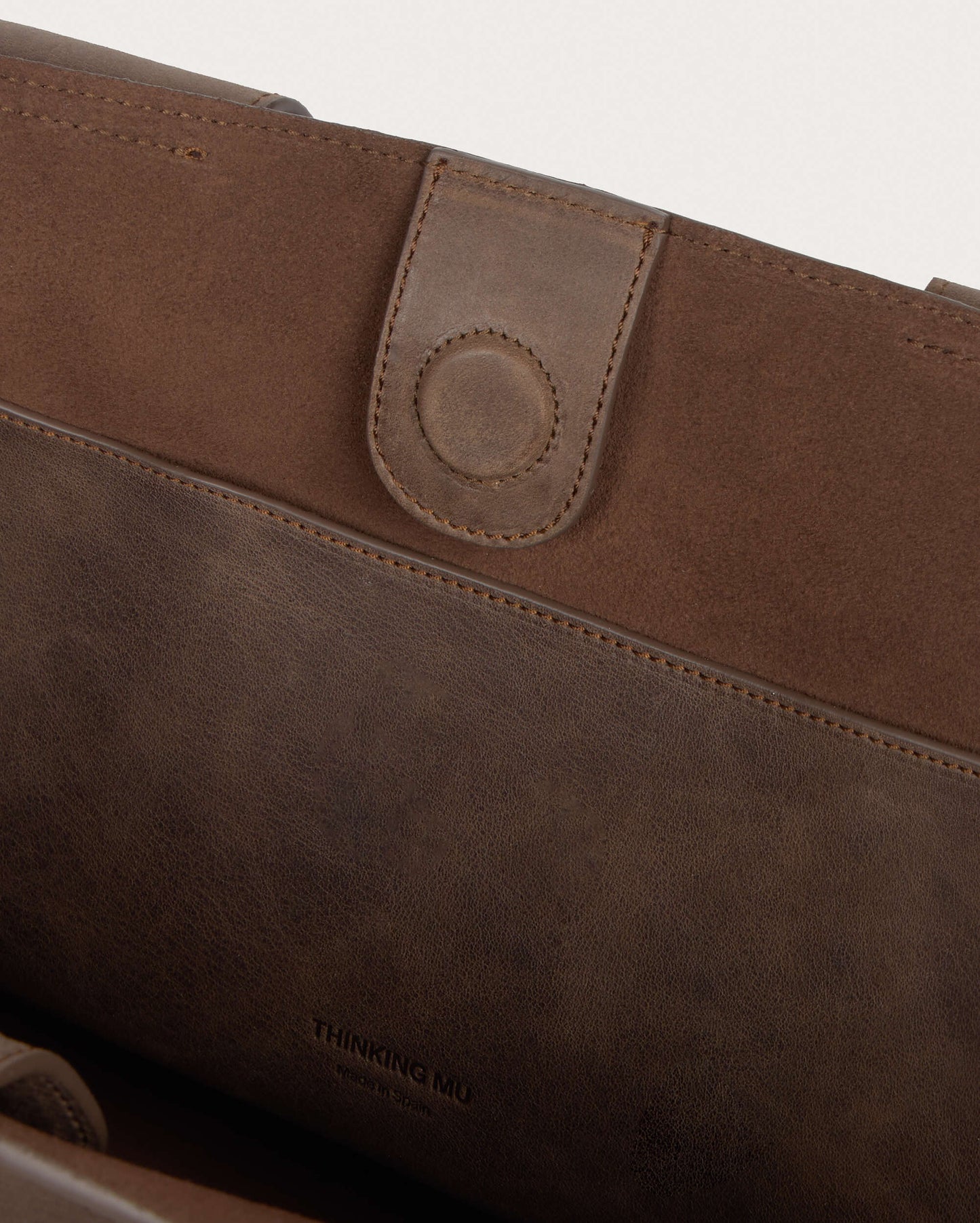 Bolso marrón oscuro piel Pepo - silueta 5