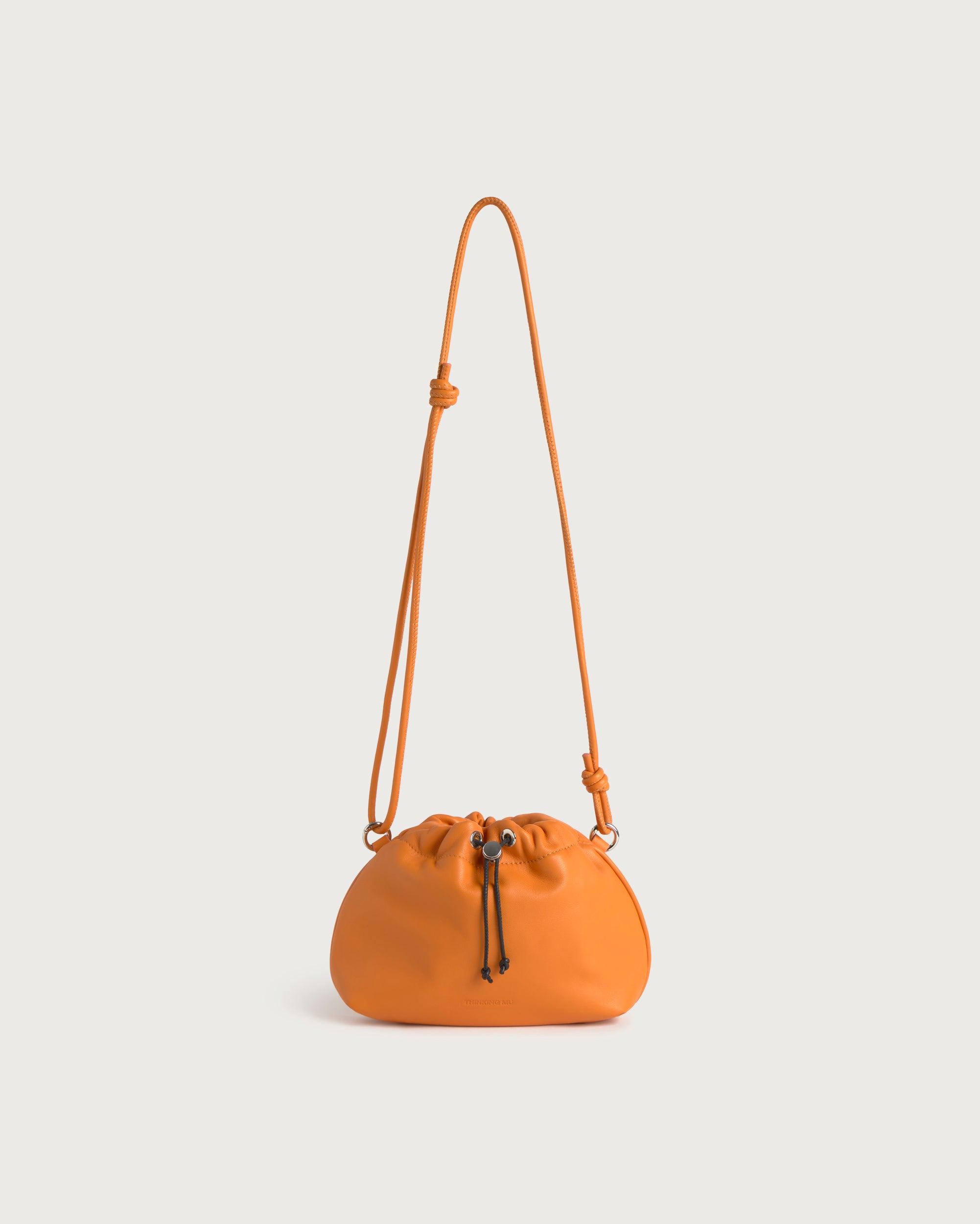 Grip lambskin orange magnesium shoulder bag - Thinking Mu