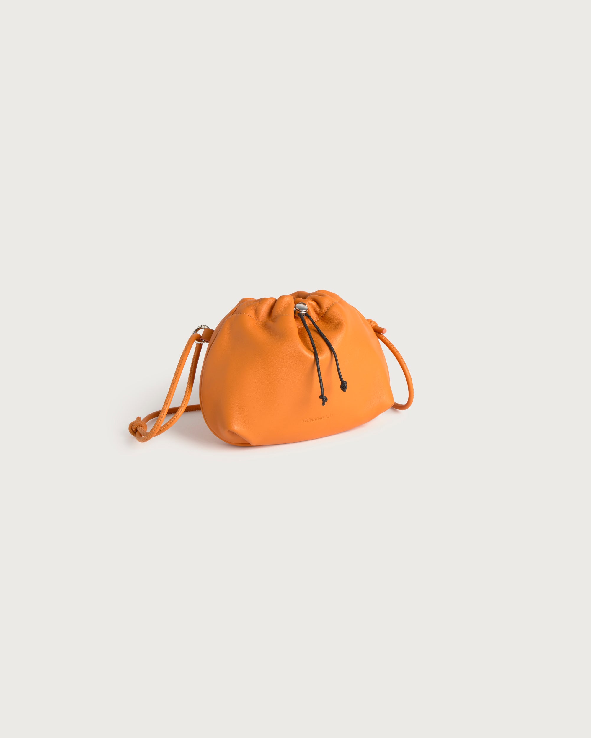 Grip lambskin orange magnesium shoulder bag - Thinking Mu