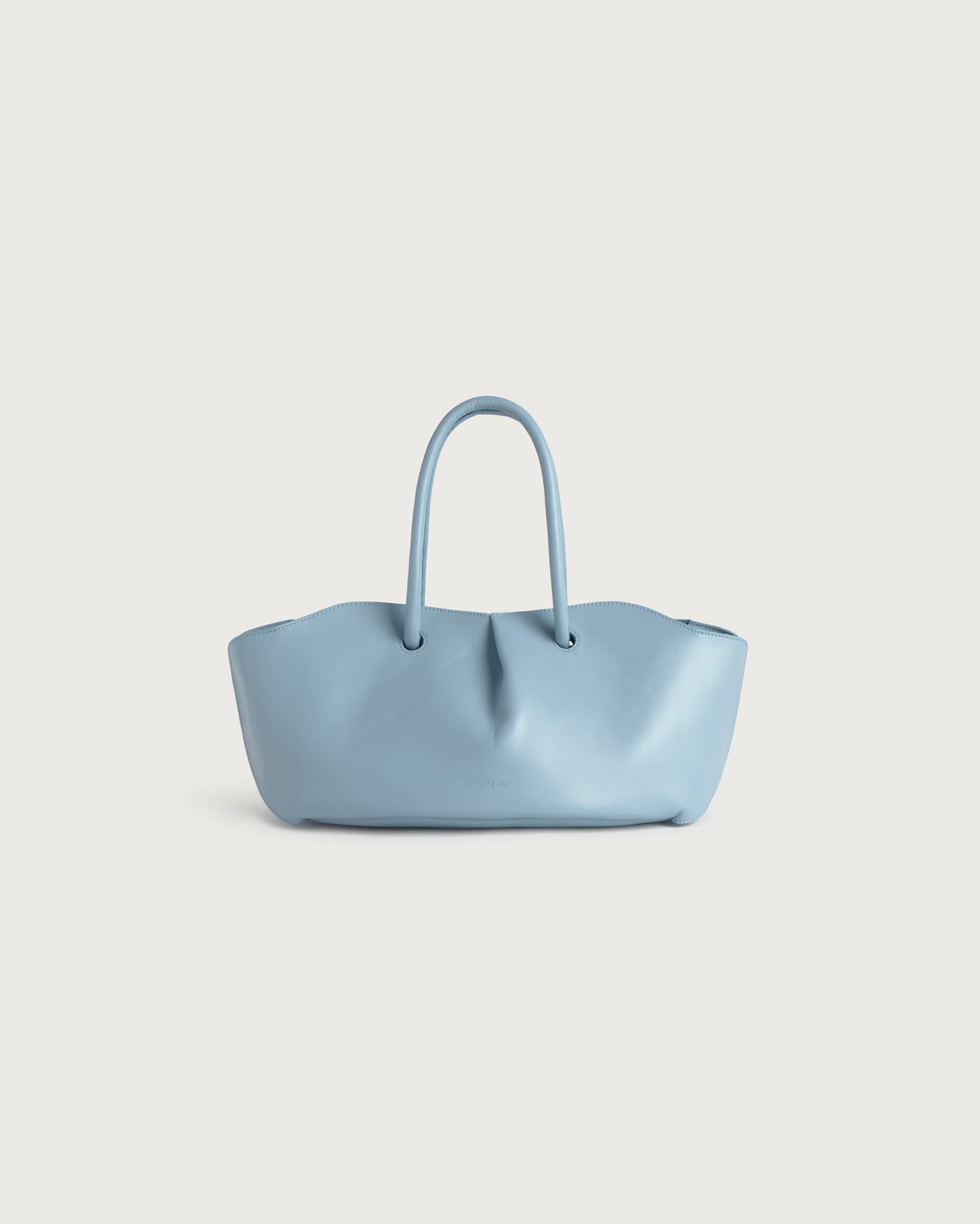 Bolso azul claro piel Julie sostenible silueta - 3
