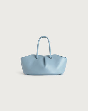 Bolso azul claro piel Julie sostenible silueta - 3