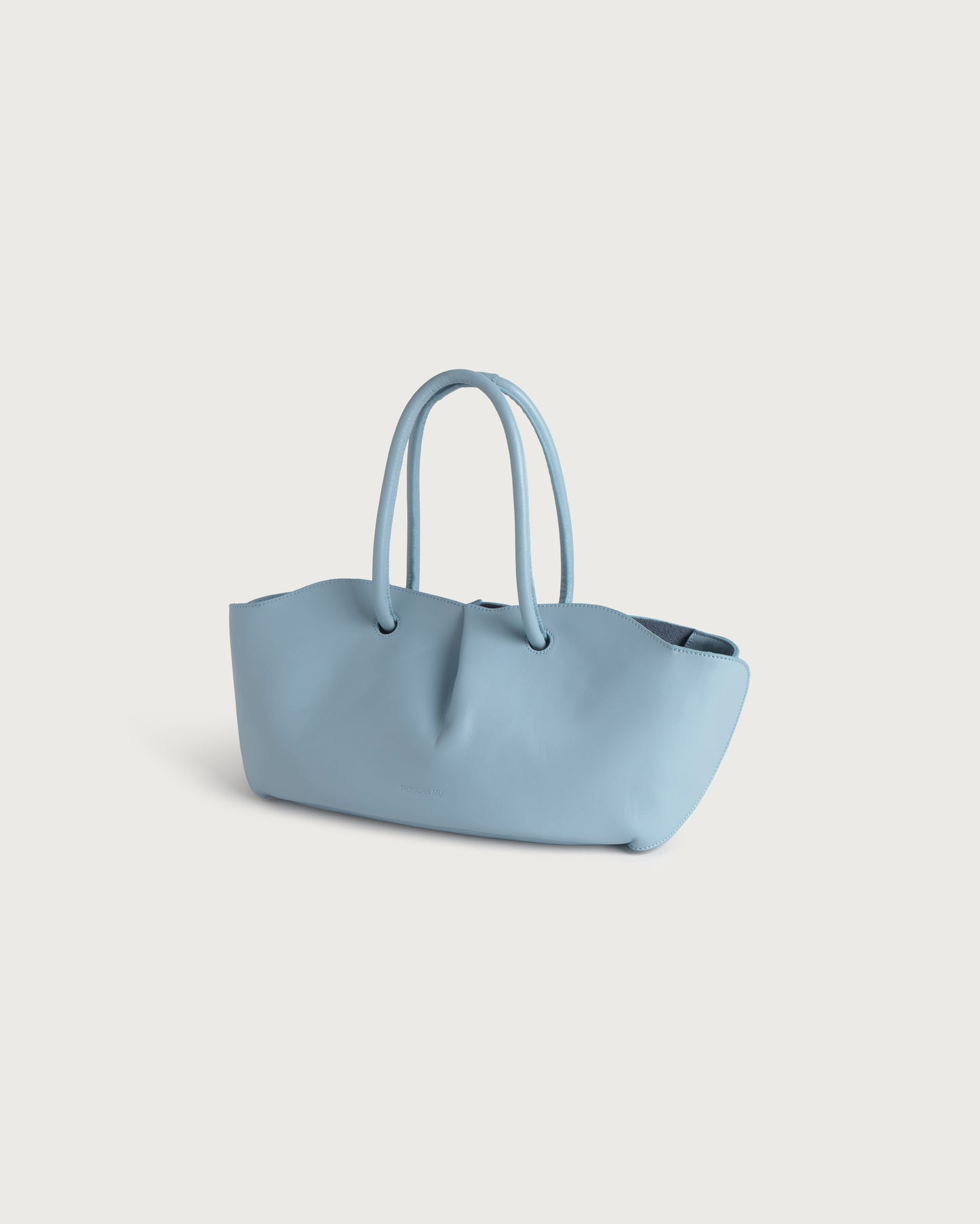 Bolso azul claro piel Julie sostenible silueta - 4