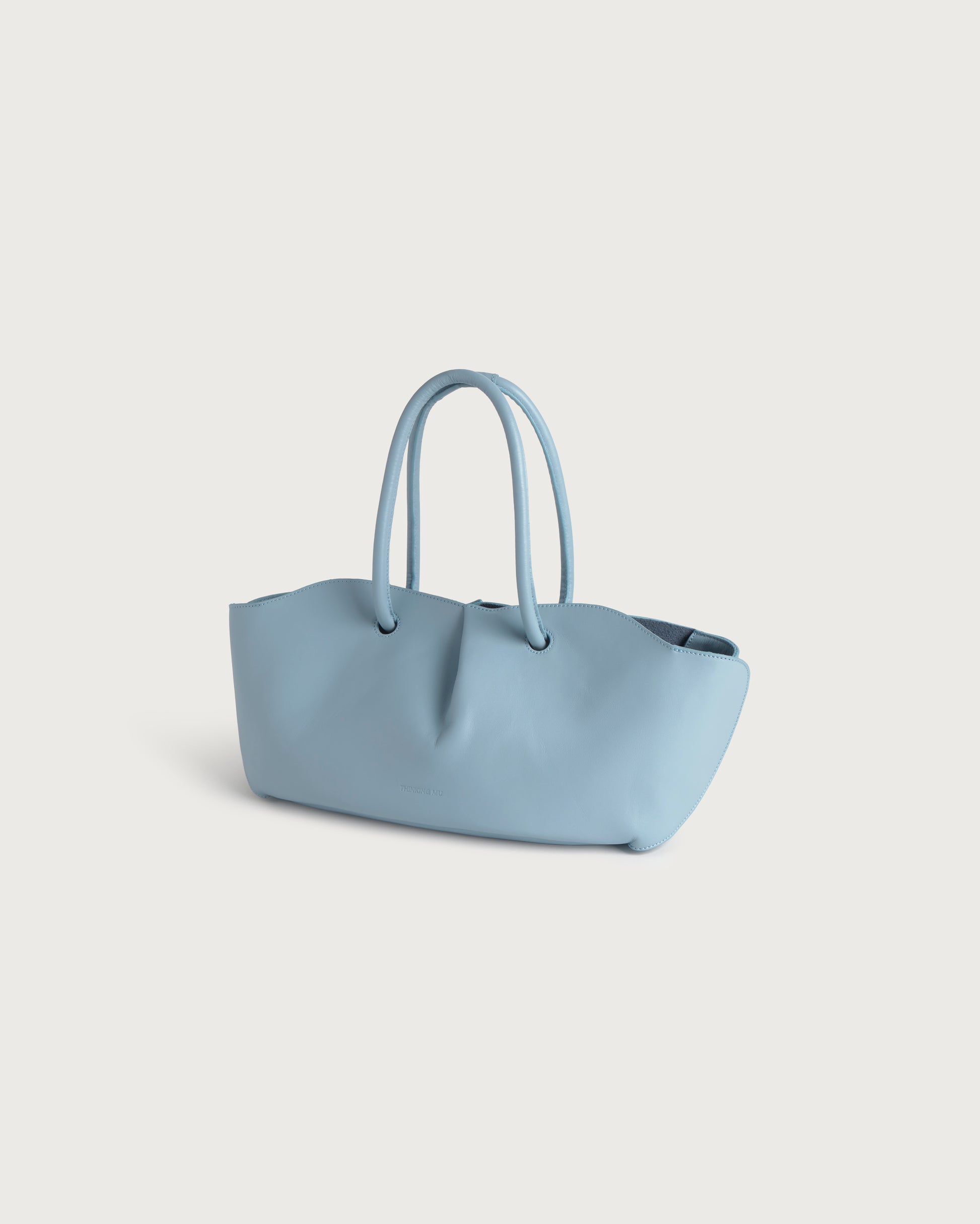 Bolso azul claro piel Julie sostenible silueta - 4