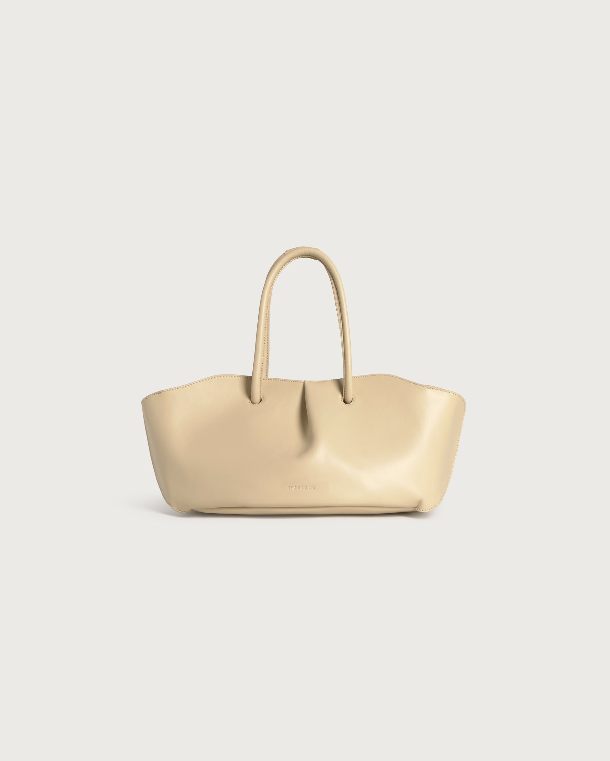 Bolso beige piel Julie sostenible silueta - 3