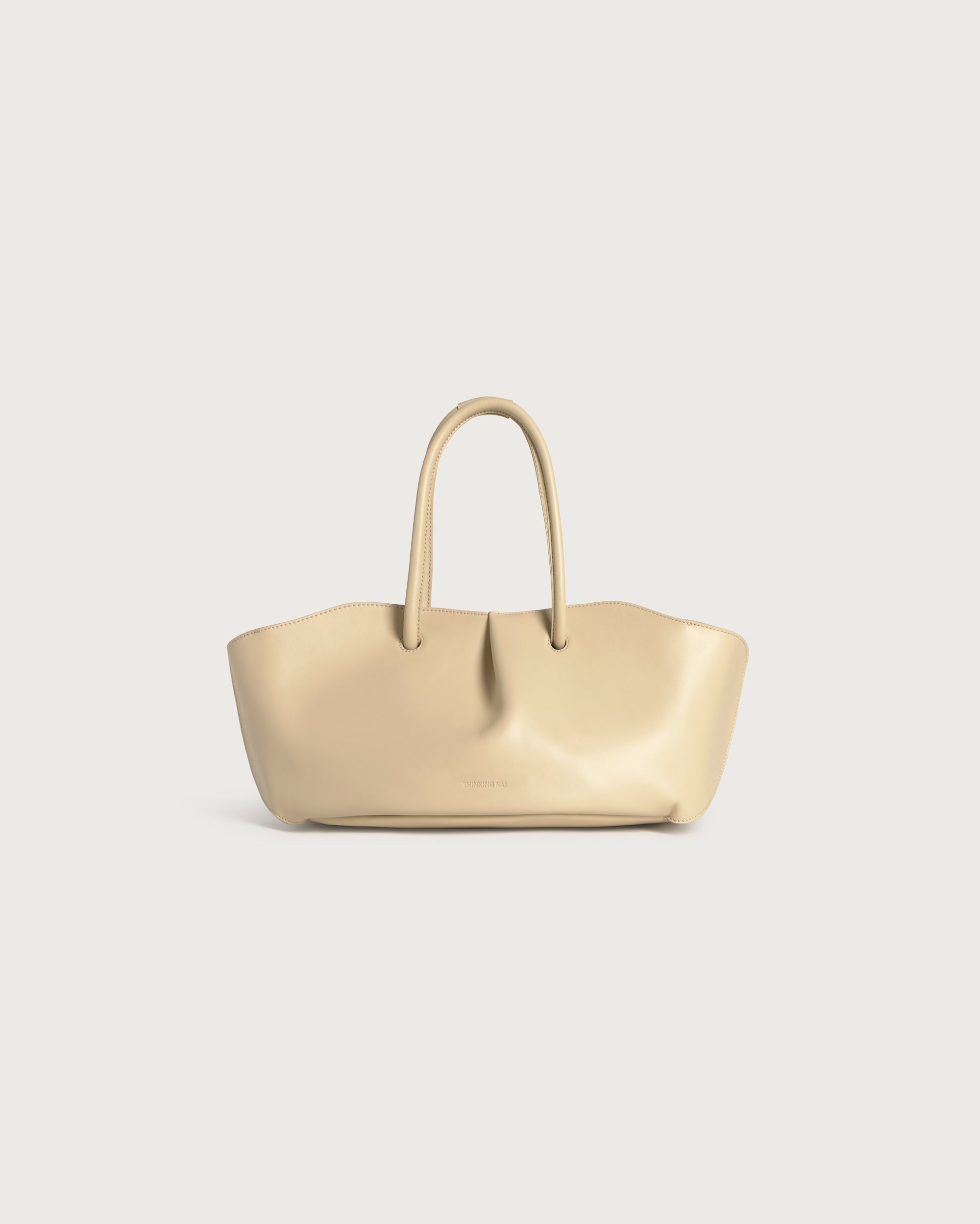 Bolso beige piel Julie sostenible silueta - 3