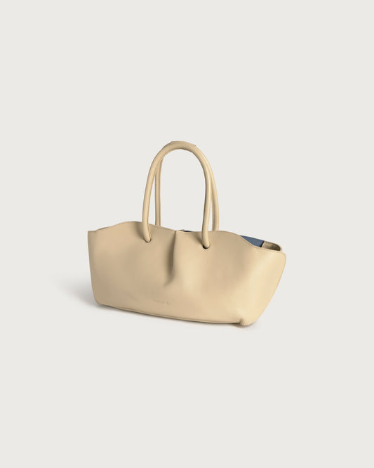 Bolso beige piel Julie sostenible silueta - 4