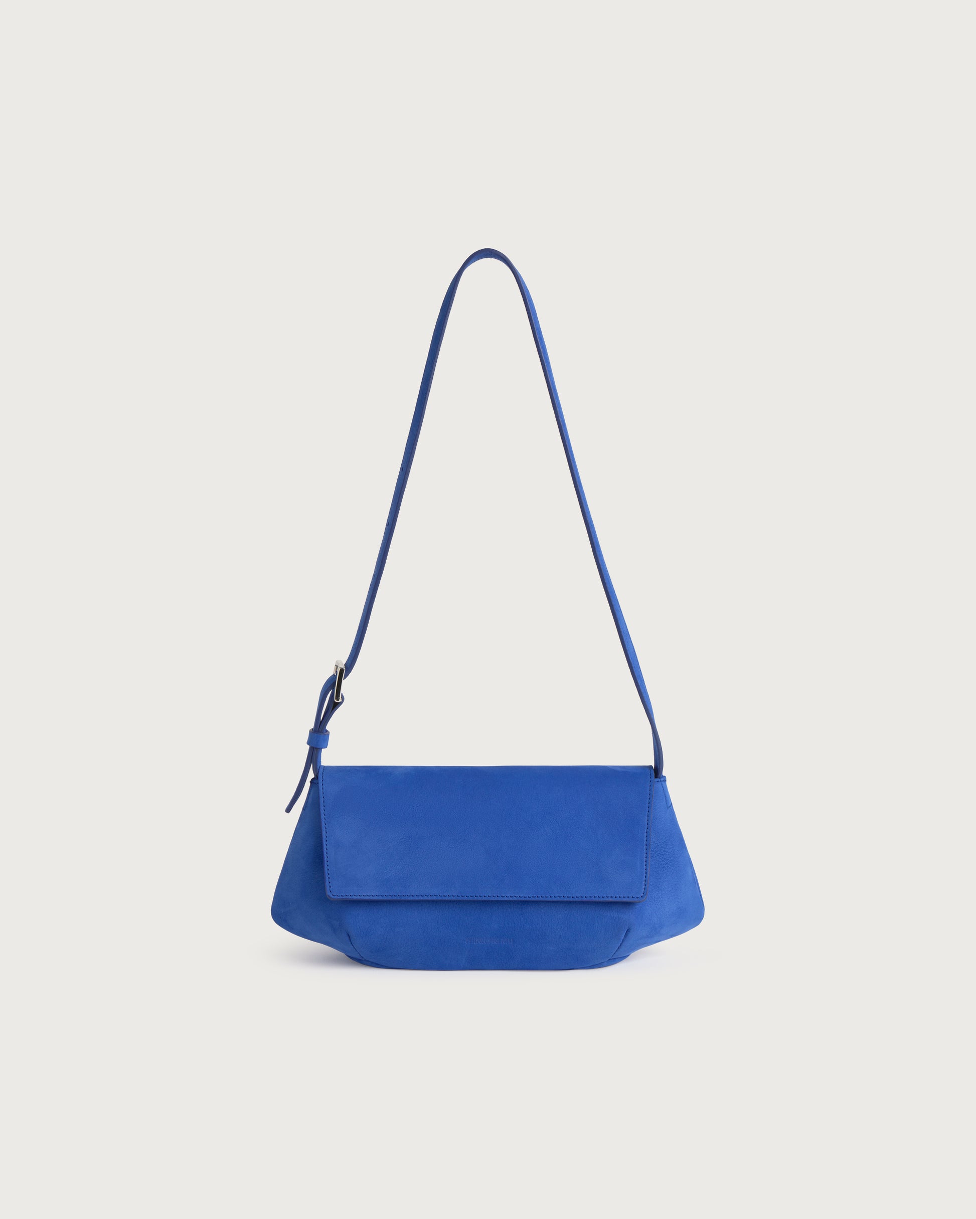 Bolso azul eléctrico piel Jennie sostenible silueta - 1