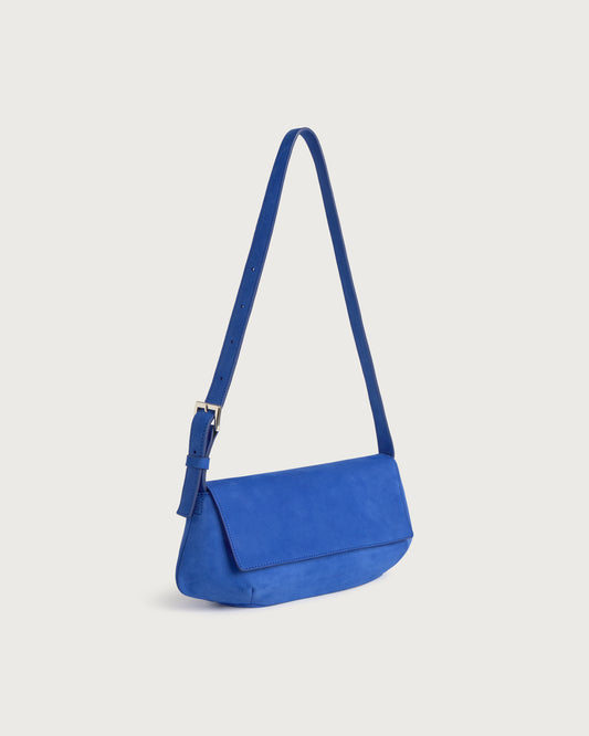 Bolso azul eléctrico piel Jennie sostenible silueta - 2
