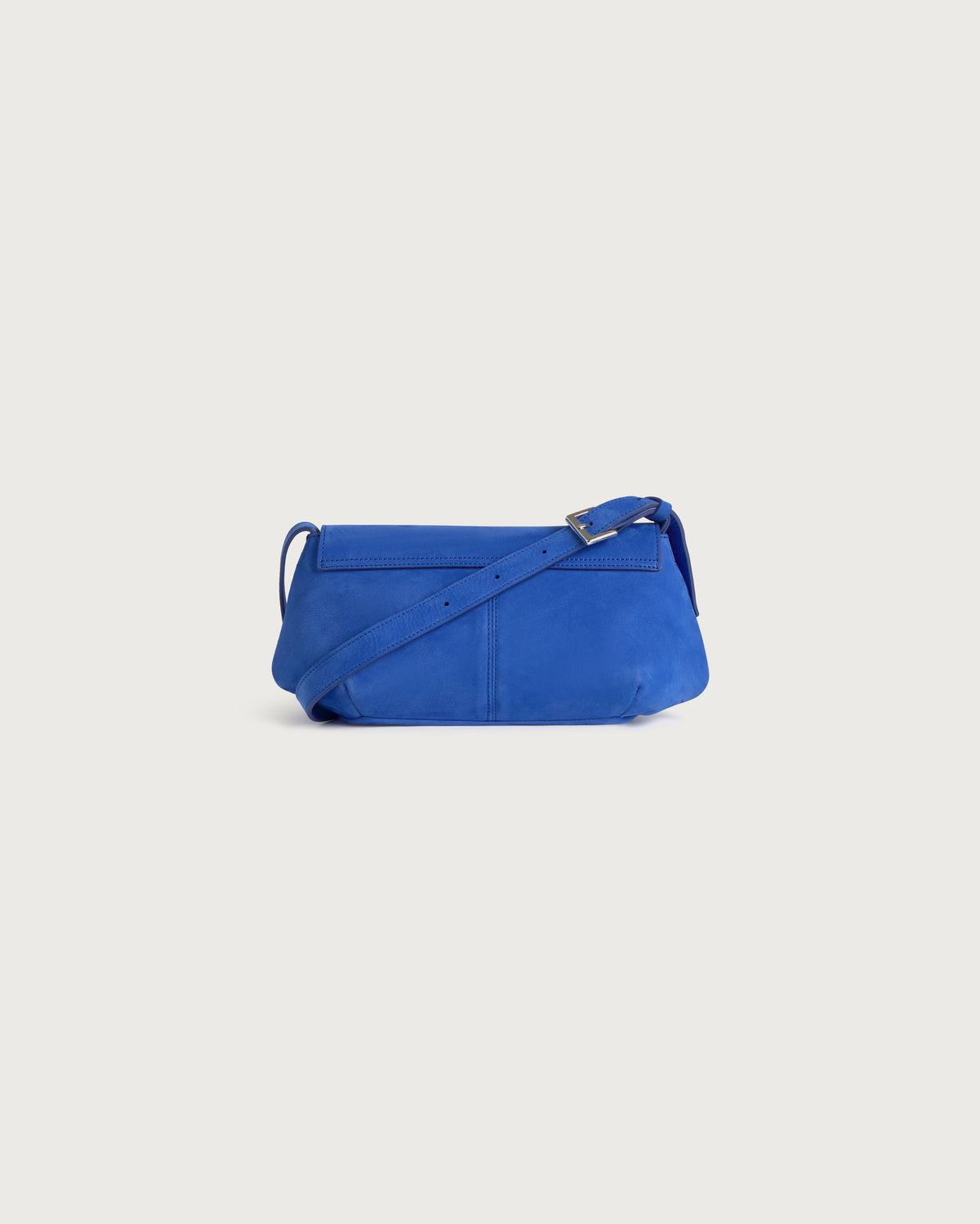 Bolso azul eléctrico piel Jennie sostenible silueta - 3