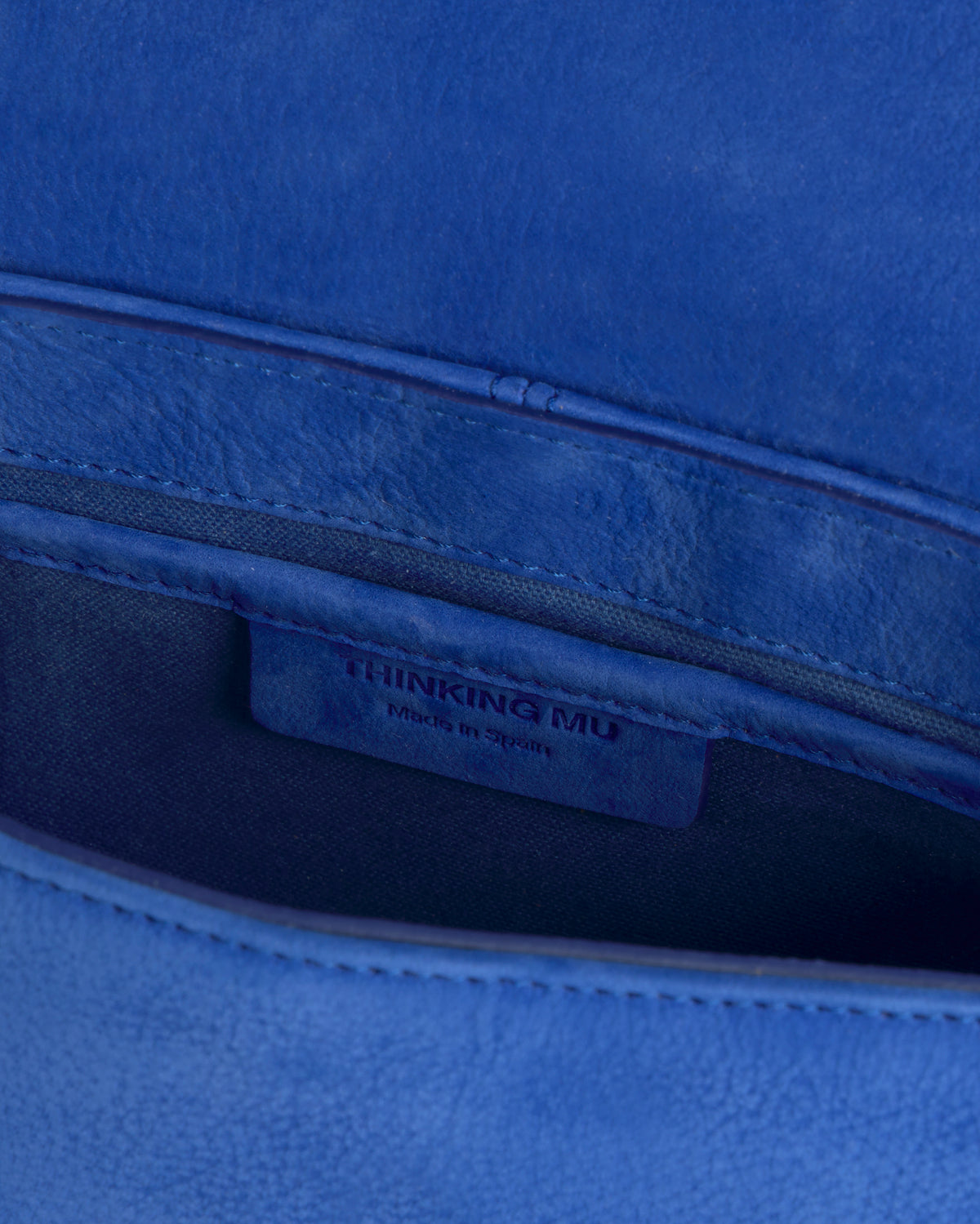 Bolso azul eléctrico piel Jennie sostenible silueta - 5