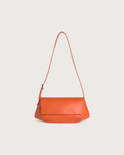 Orange cowhide leather bag Jennie | Thinking Mu