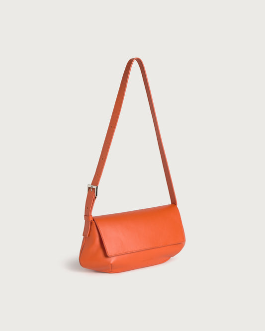 Bolso naranja piel Jennie sostenible silueta - 2