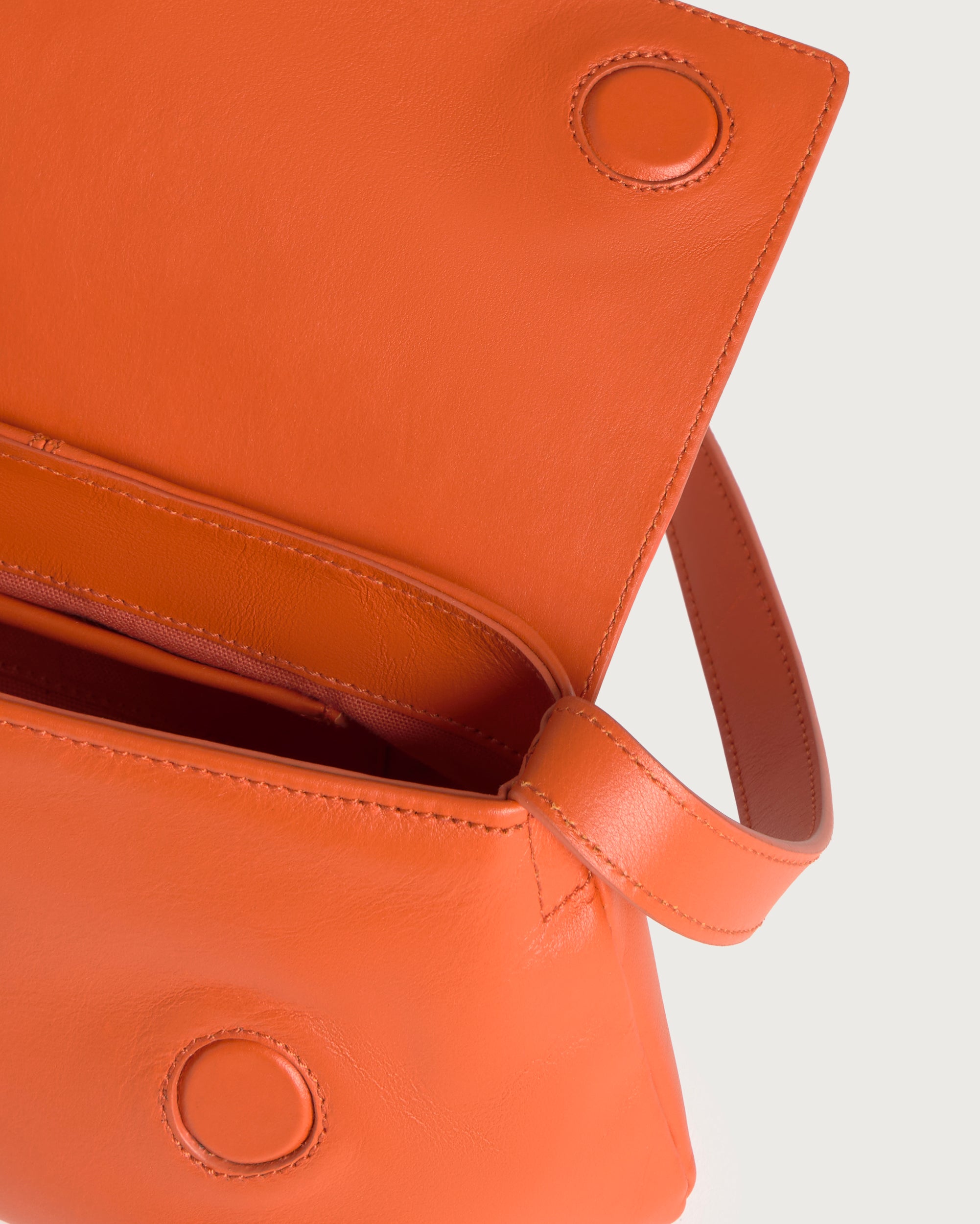 Orange cowhide leather bag Jennie | Thinking Mu