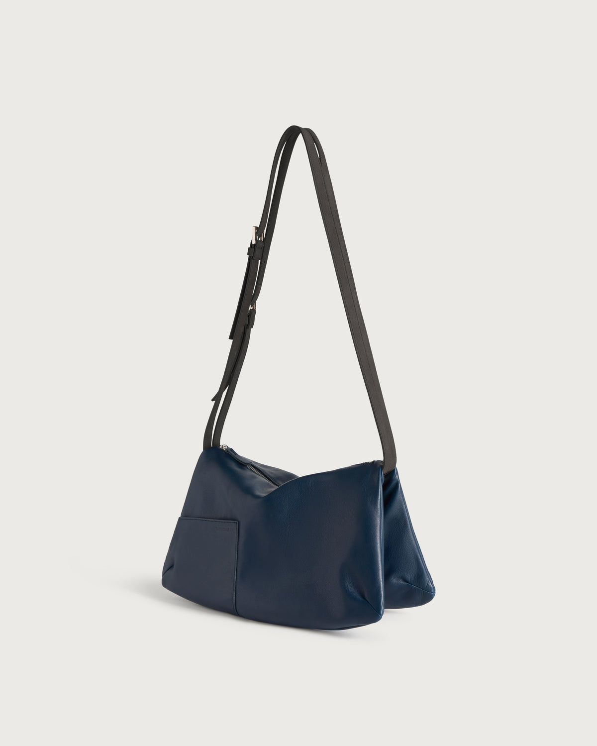 Bolso navy y negro piel Almiel