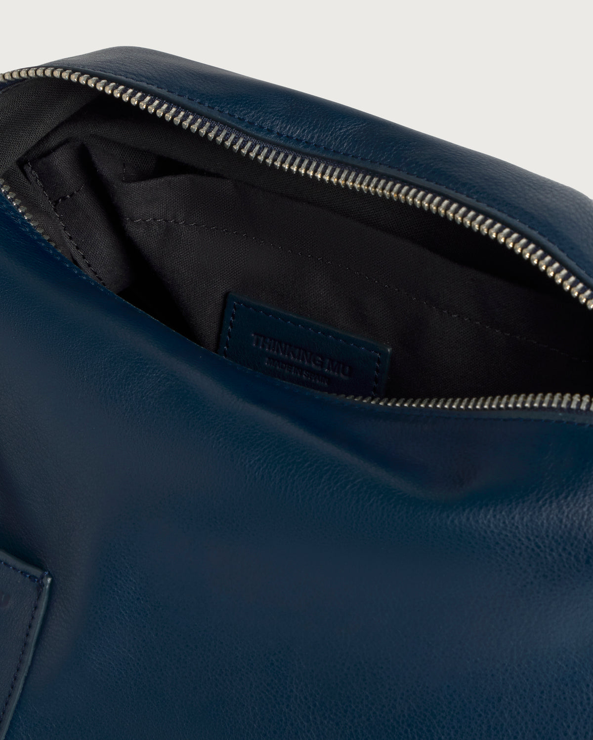 Bolso navy y negro piel Almiel