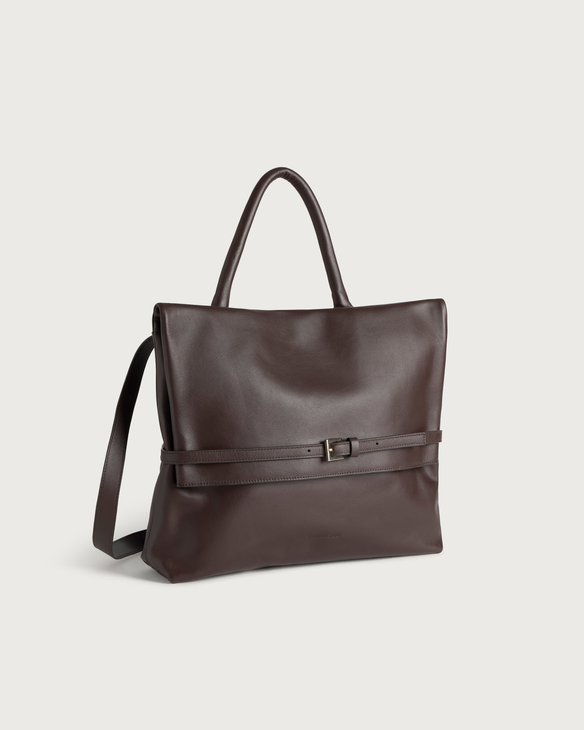 Archivo Walnut Brown Leather Bag