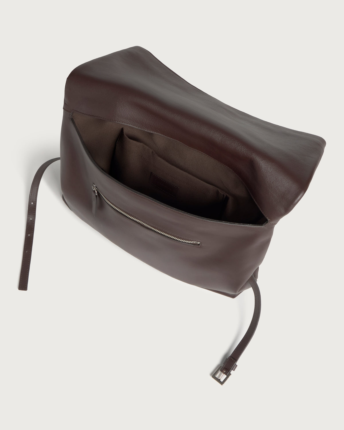 Archivo Walnut Brown Leather Bag