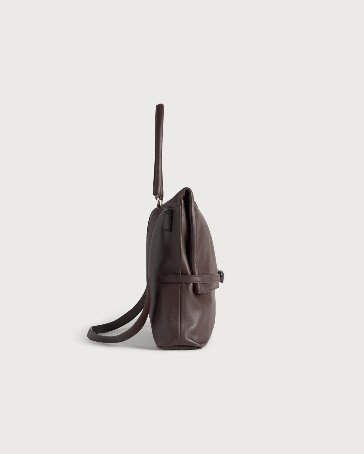 Archivo Walnut Brown Leather Bag
